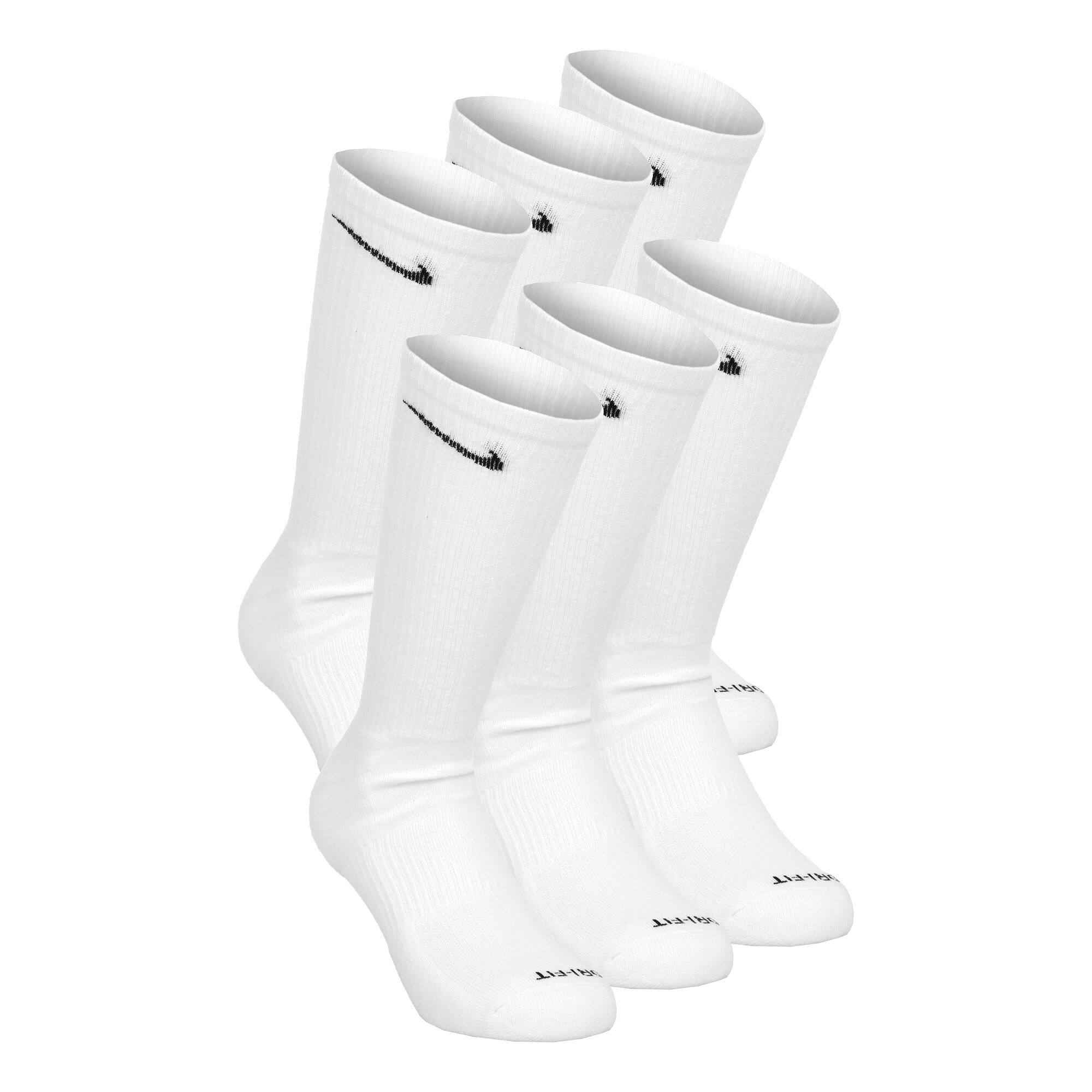 Buy Nike Everyday Plus Cushioned Ankle Tennis Socks 6 Pack Men White
