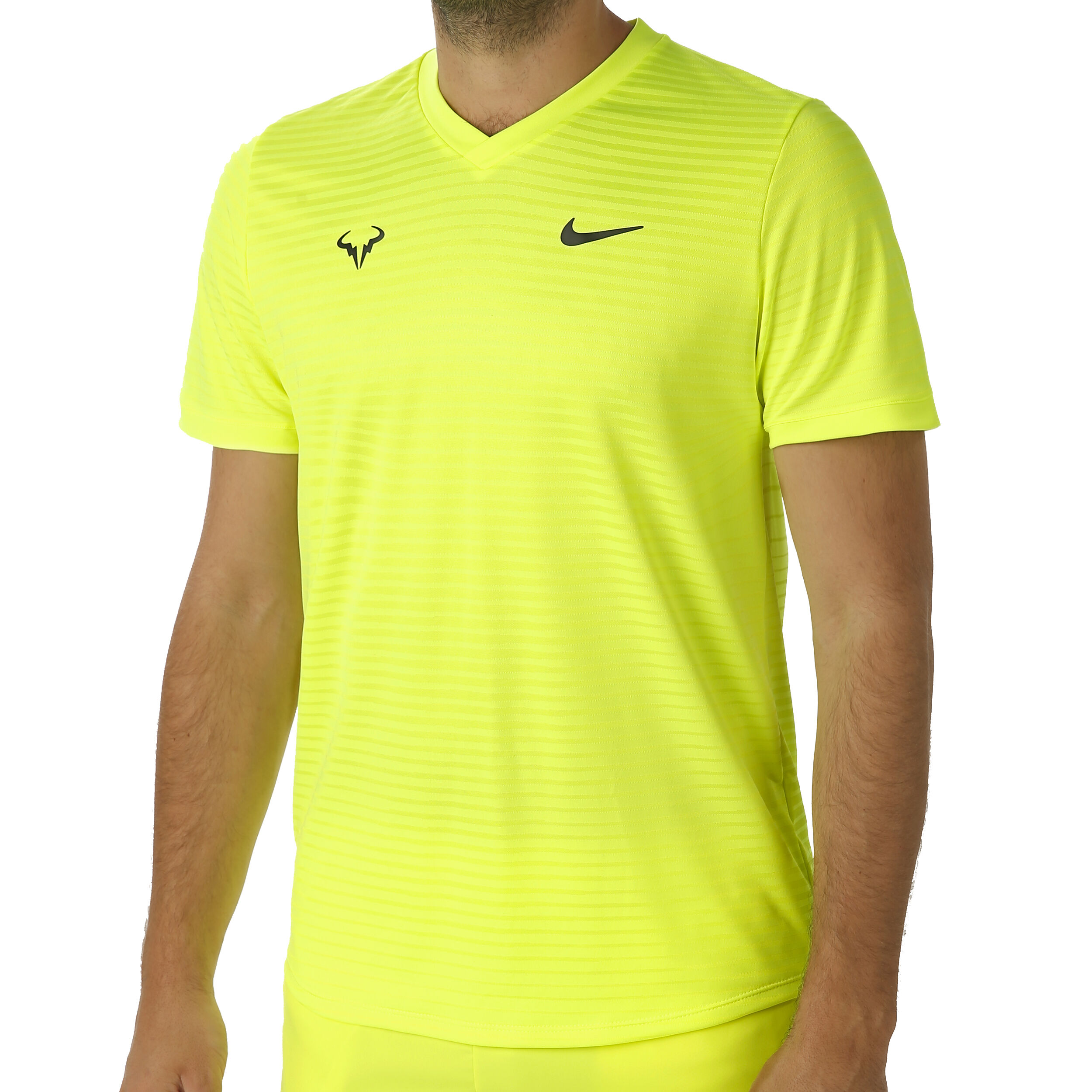 Nadal yellow cheap nike shirt