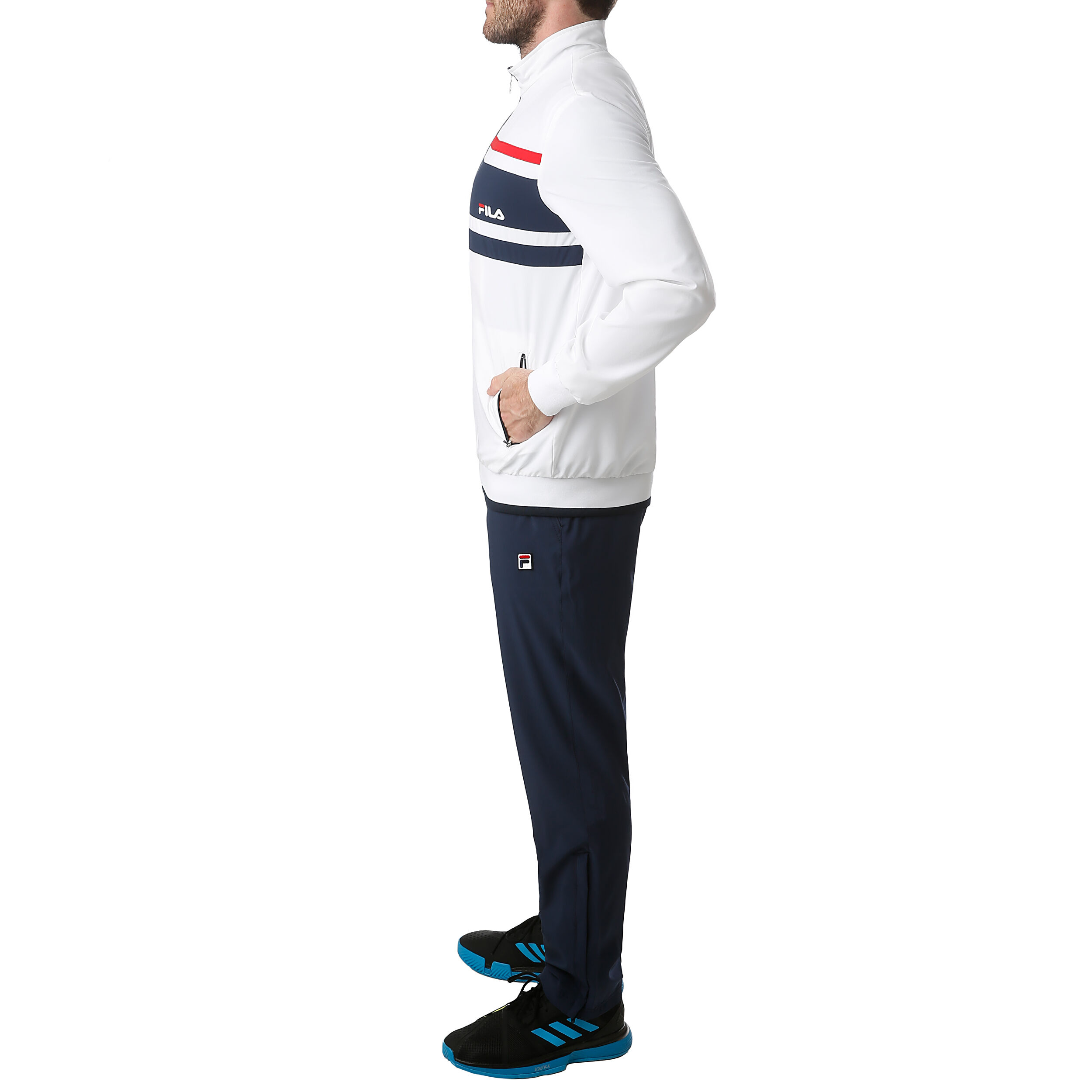 Fila tracksuit mens white store