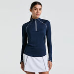 Original Penguin Clothing Original Penguin Solid Sun Protection Long Sleeve Women-Dark Blue