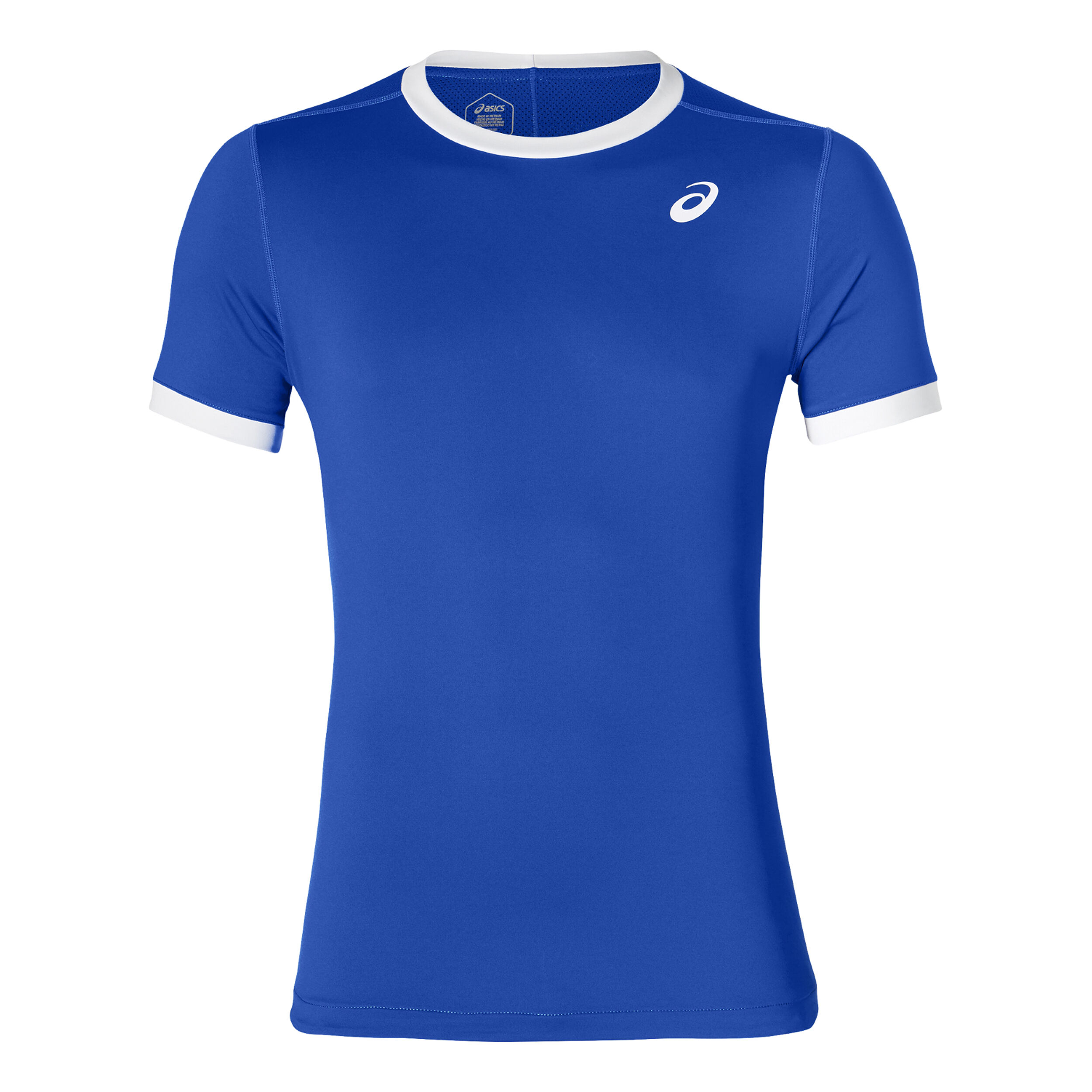 Asics t shirt bleu hot sale