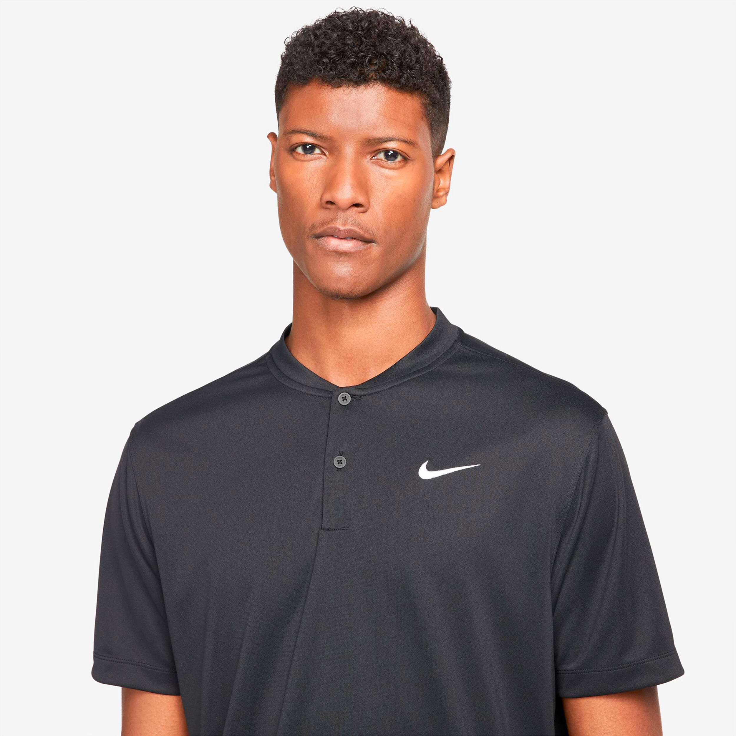 Buy Nike Dri Fit Blade Solid Polo Men Black online Padel Point COM