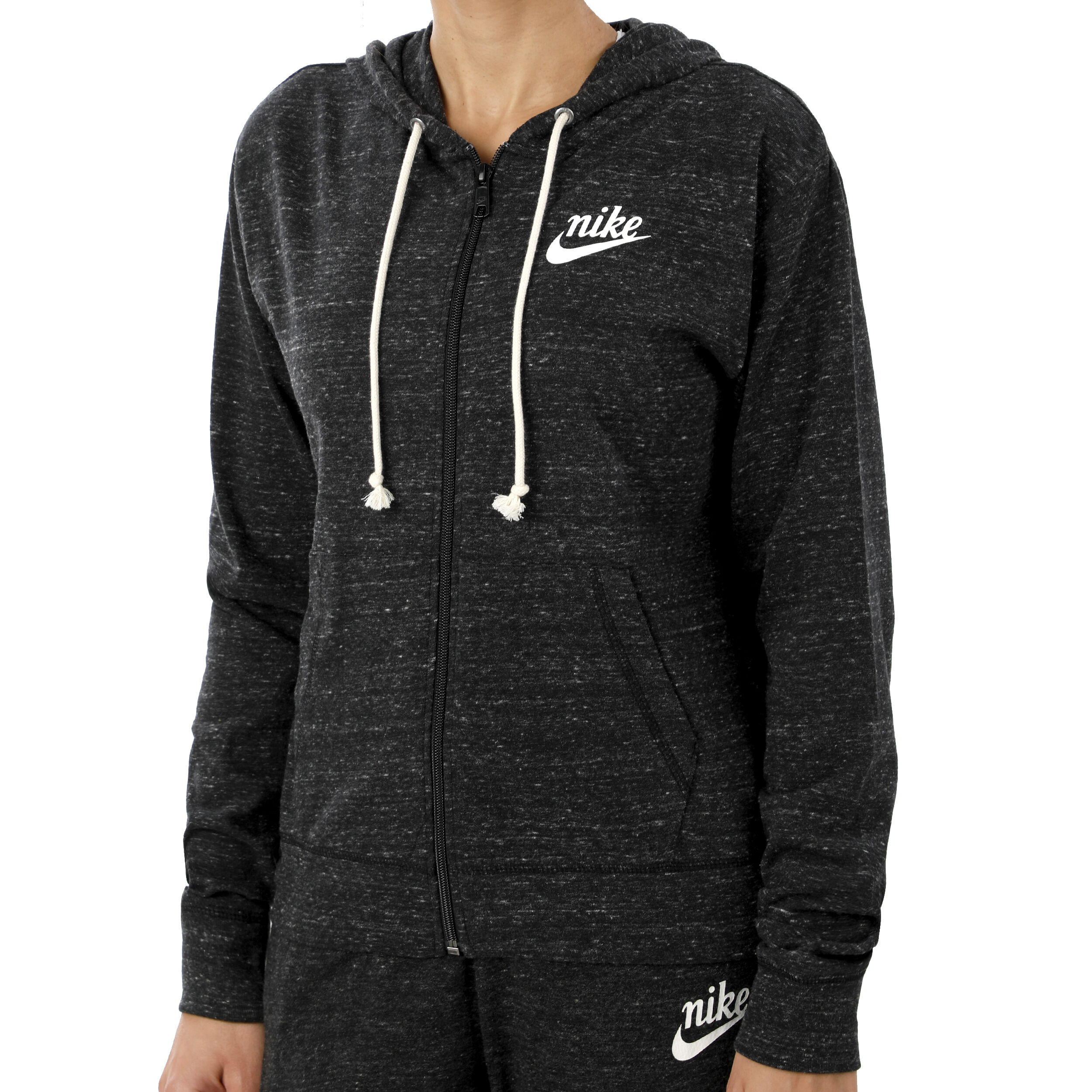 Buy Nike Sportswear Gym Vintage Hoody Women Black Cream online Padel Point COM
