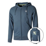 Quiet Please Clothing Quiet Please Linear Zip Hoodie Men - blue, 