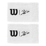 Wilson Clothing Wilson Bela Extra Wide II Wristband Unisex - white, 