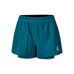 Quiet Please Clothing Quiet Please Create Rematch 2in1 Shorts Women-Petrol,White
