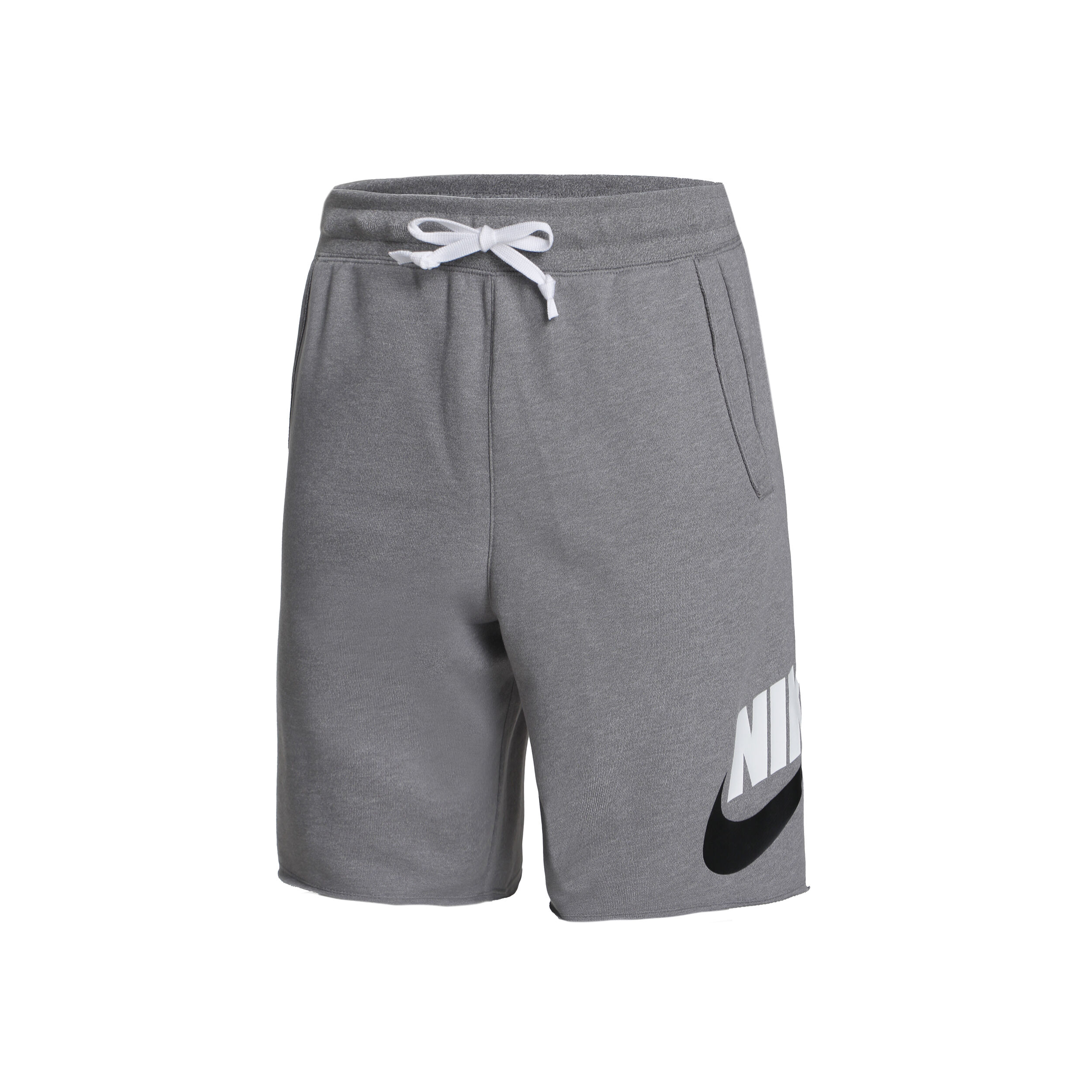 Nike grey cut off shorts sales