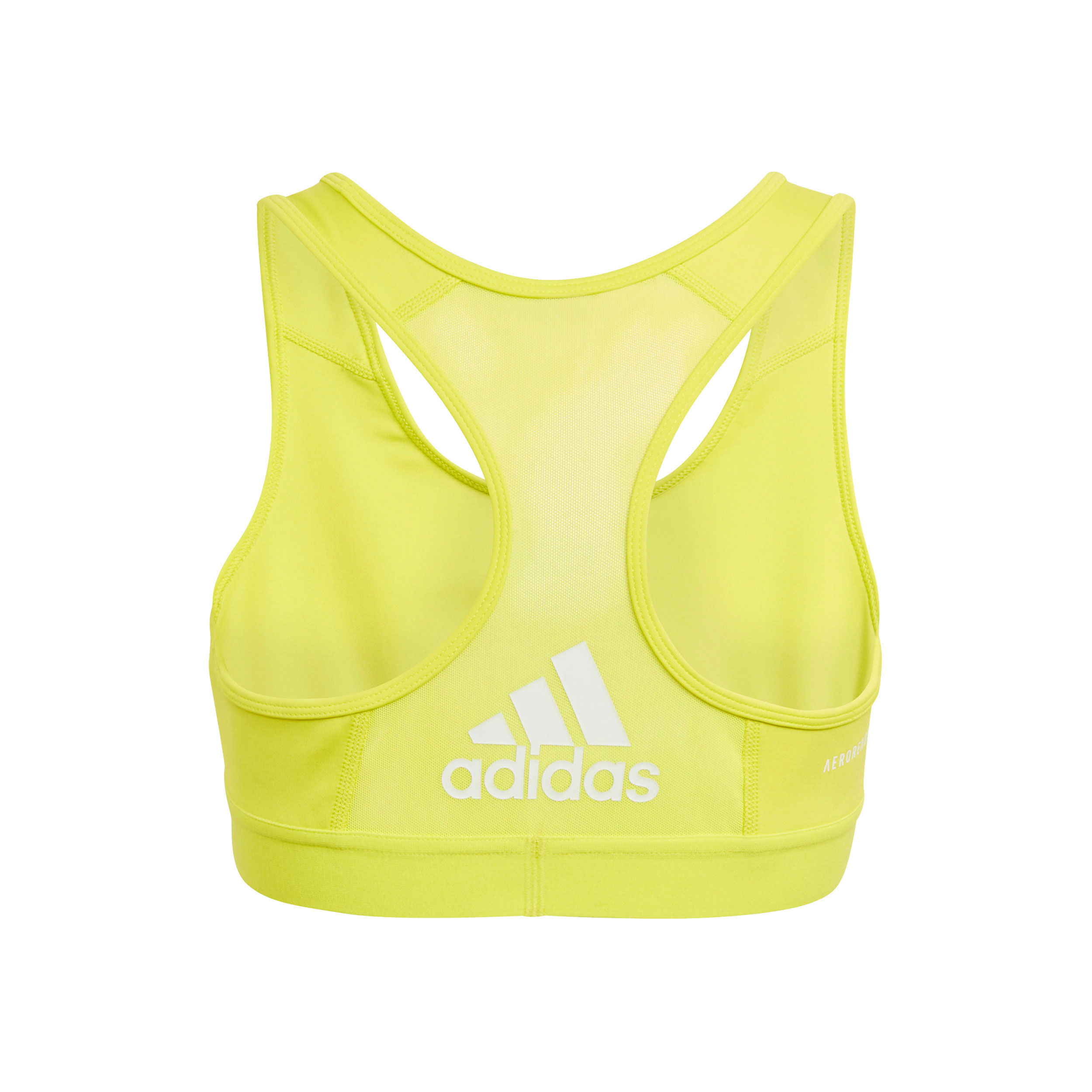 Buy adidas Alphaskin Sports Bras Girls Neon Yellow online Padel