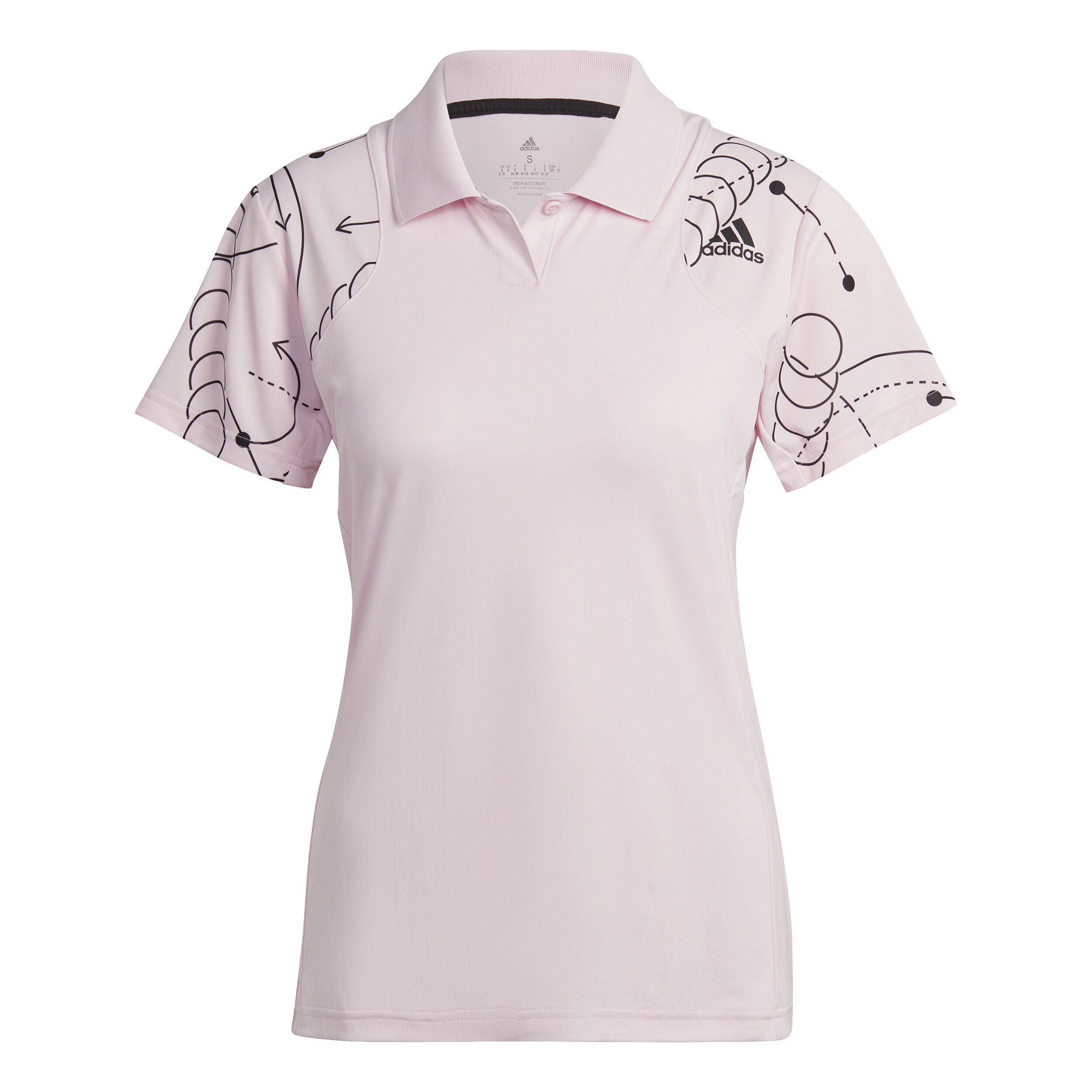 Buy adidas Club Graphic Polo Women Pink online Padel Point COM