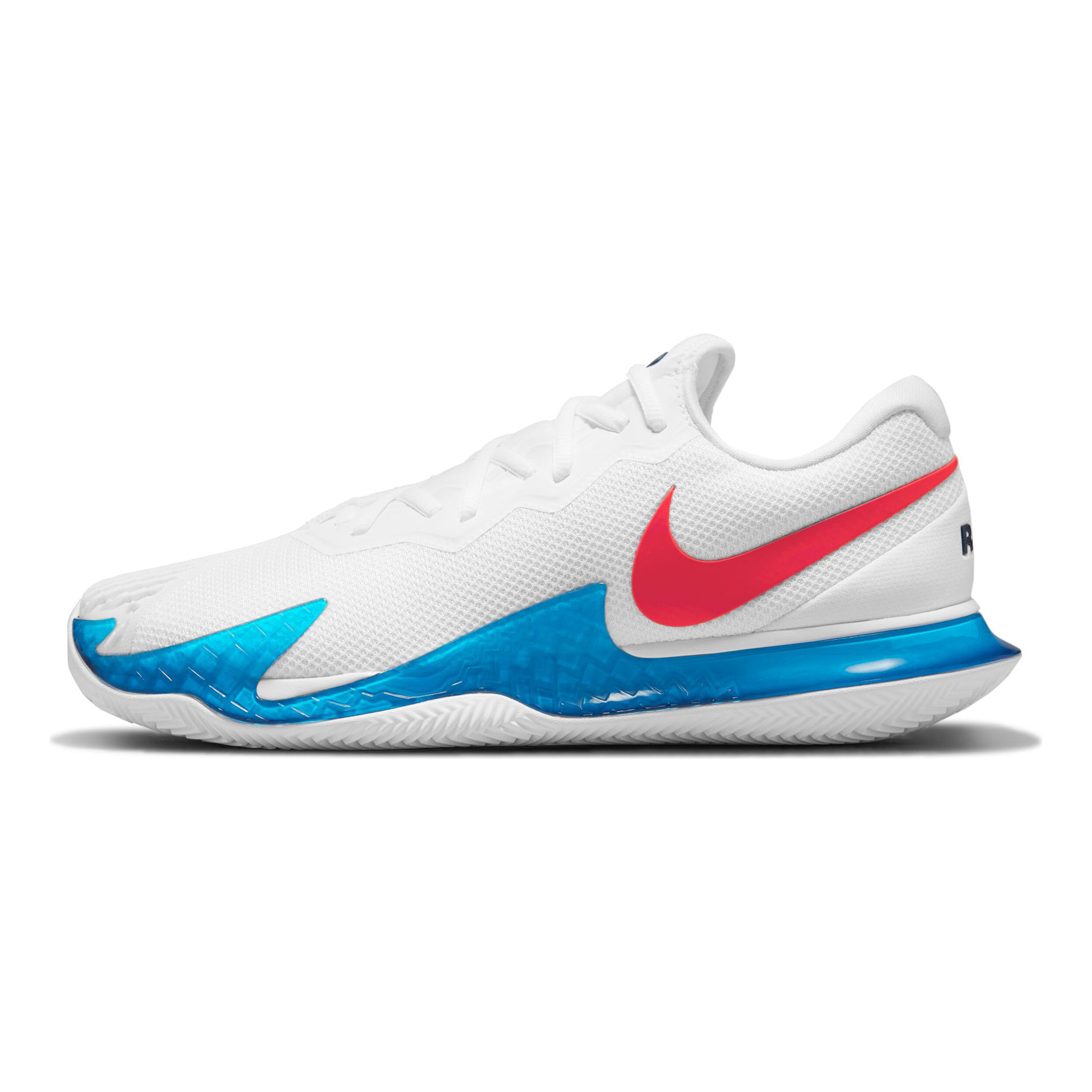 Rafael Nadal Air Zoom Vapor Cage 4 Clay Court Shoe Men White Blue