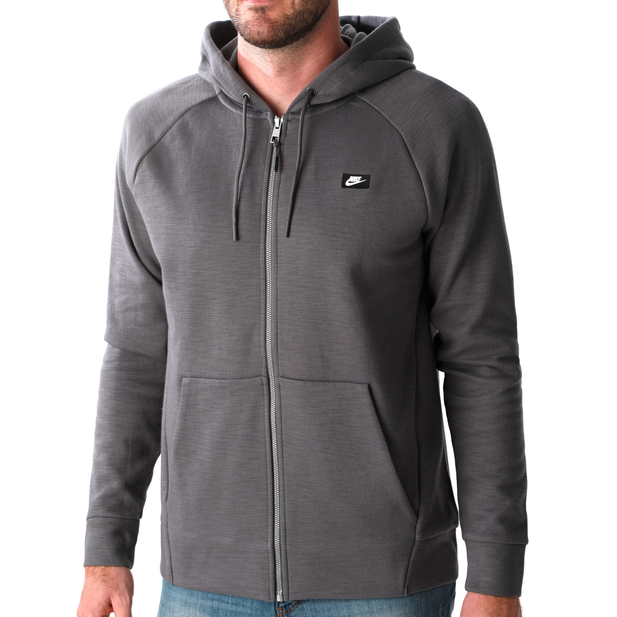 Antagonismo Delicioso Constituir Nike Sportswear Optic Zip Hoodie Men - Grey, White online | Padel-Point