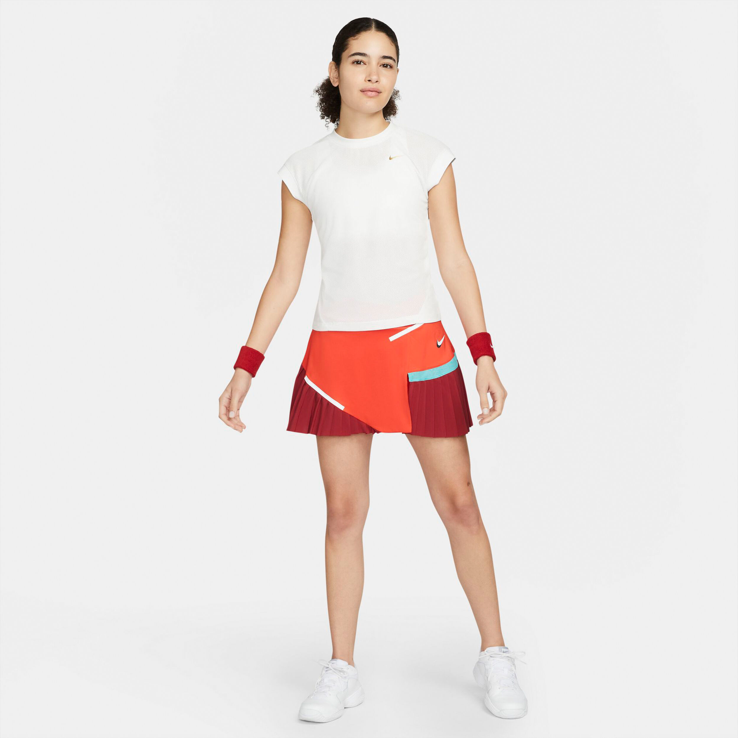 red nike skirt