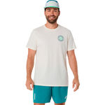 ASICS Clothing ASICS  Court Graphic T-Shirt Men - cream, green