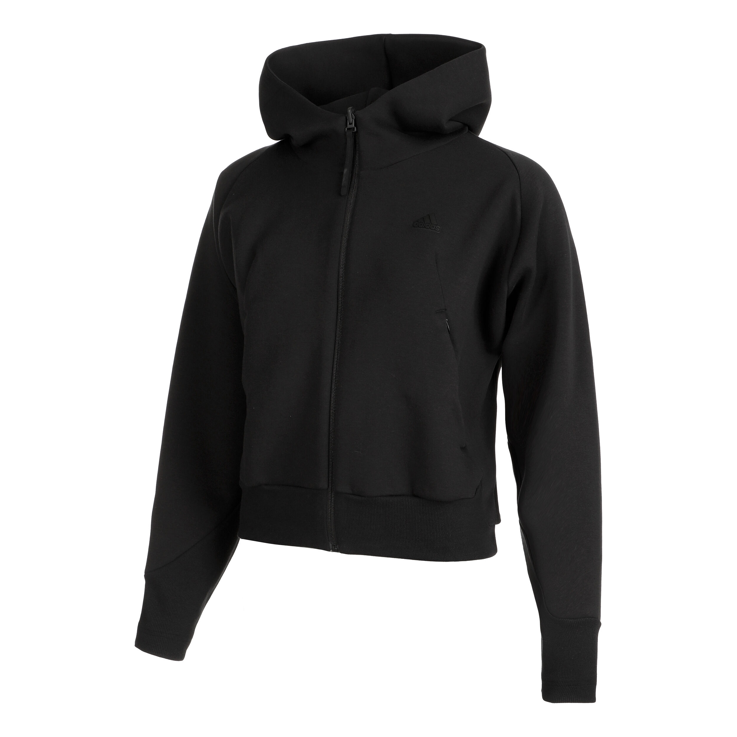 Adidas zone hoodie black sale