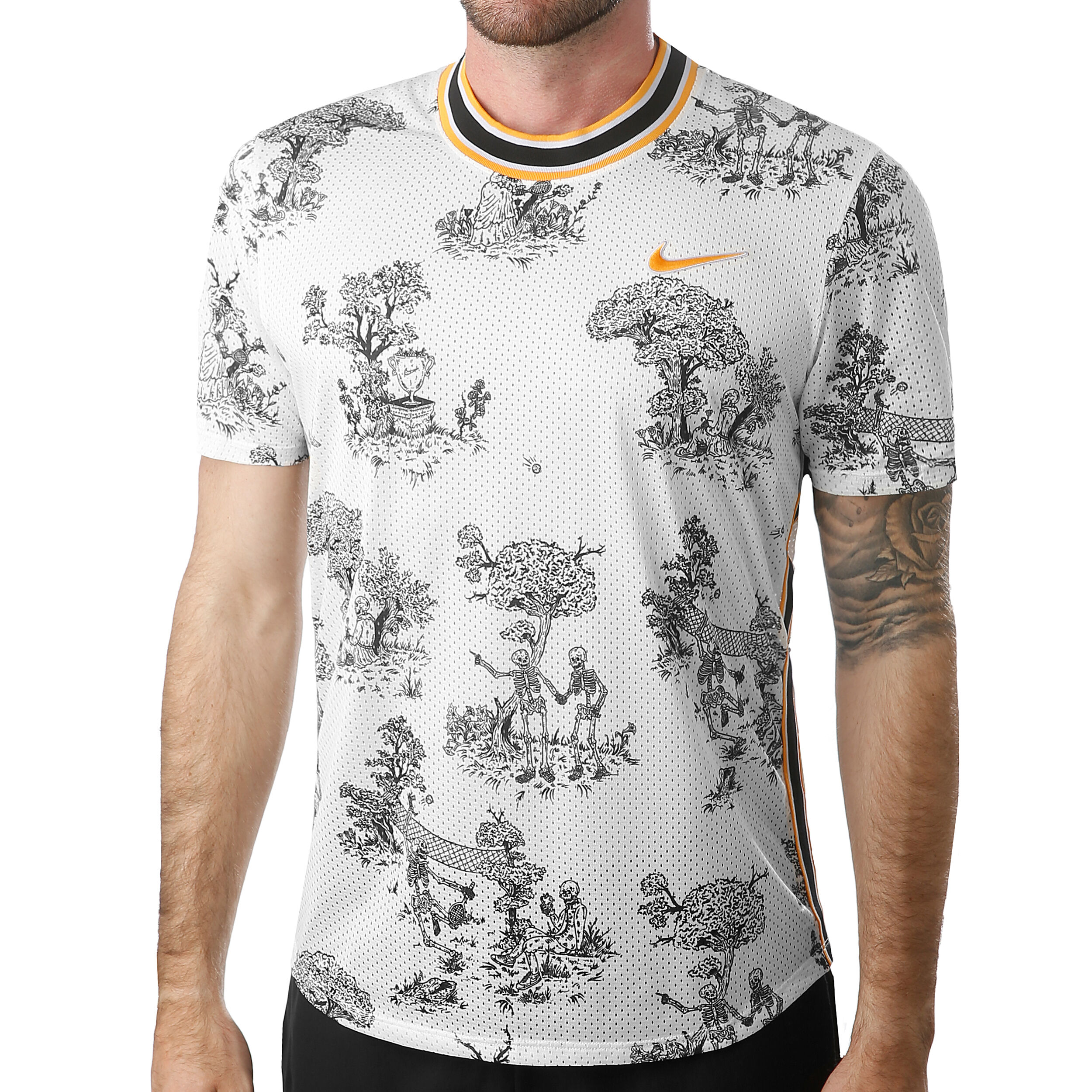 Buy Nike Court Challenger Dri Fit T Shirt Men Cream Black online