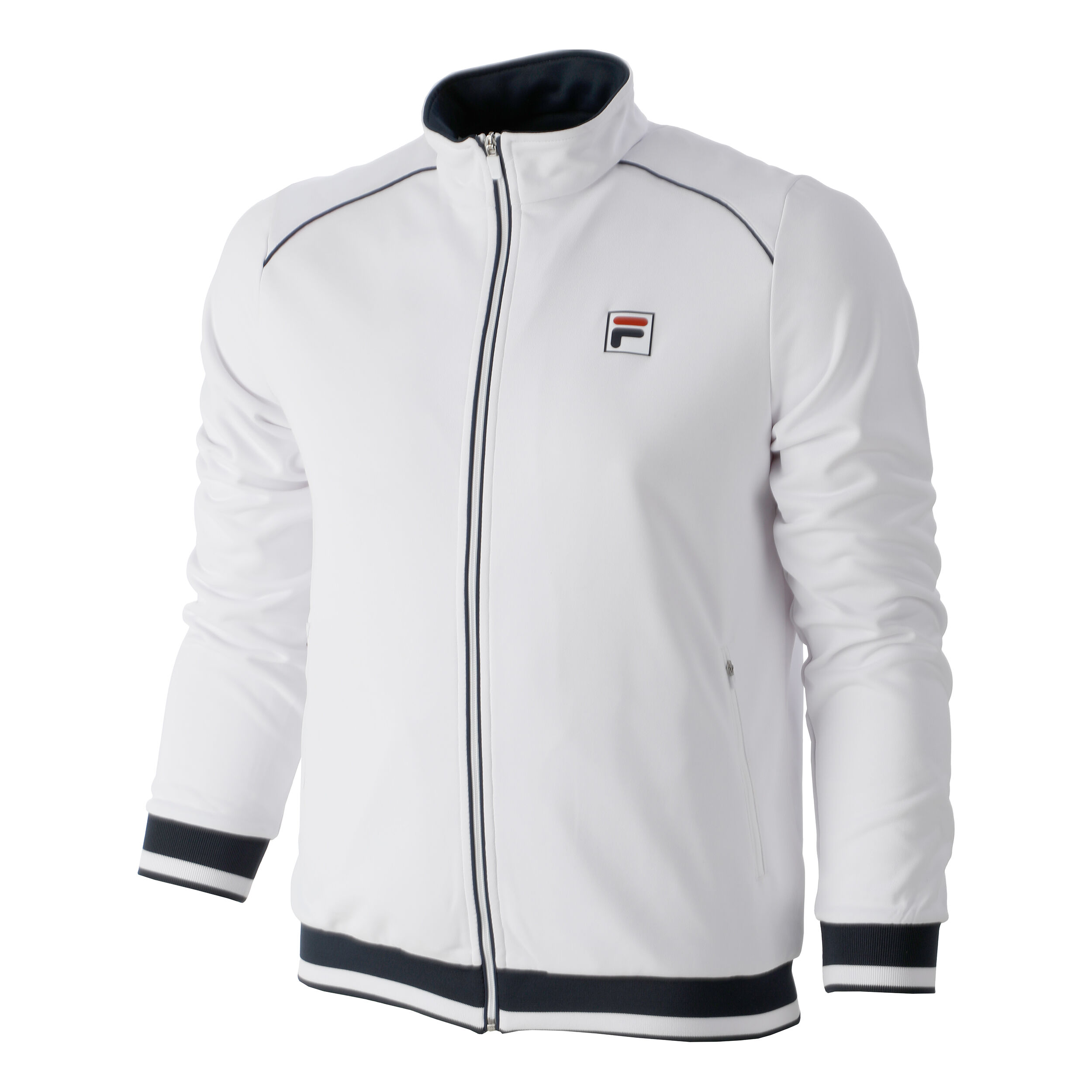 Ben Training Jacket Men White Dark Blue