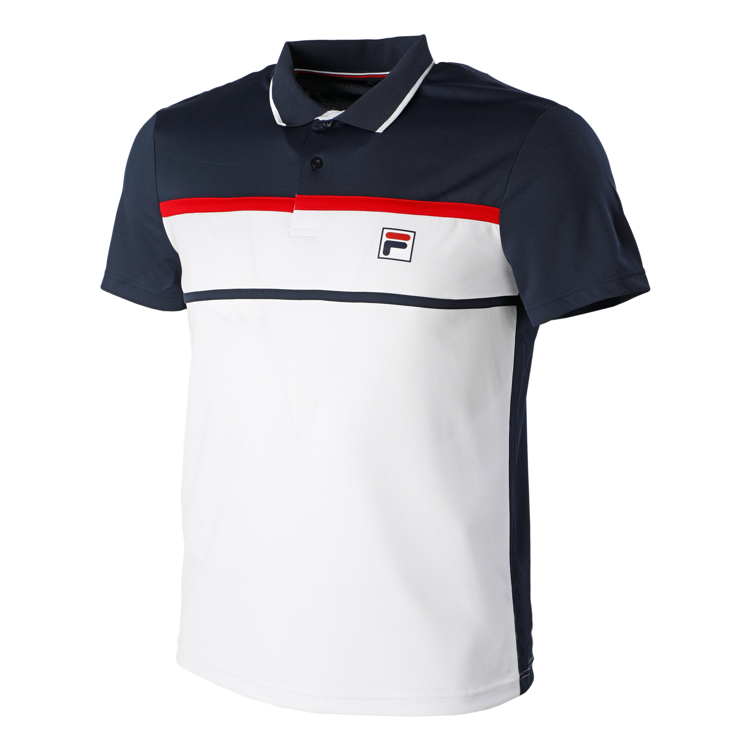 Buy Fila Anton Polo Men White Dark Blue online Padel Point COM