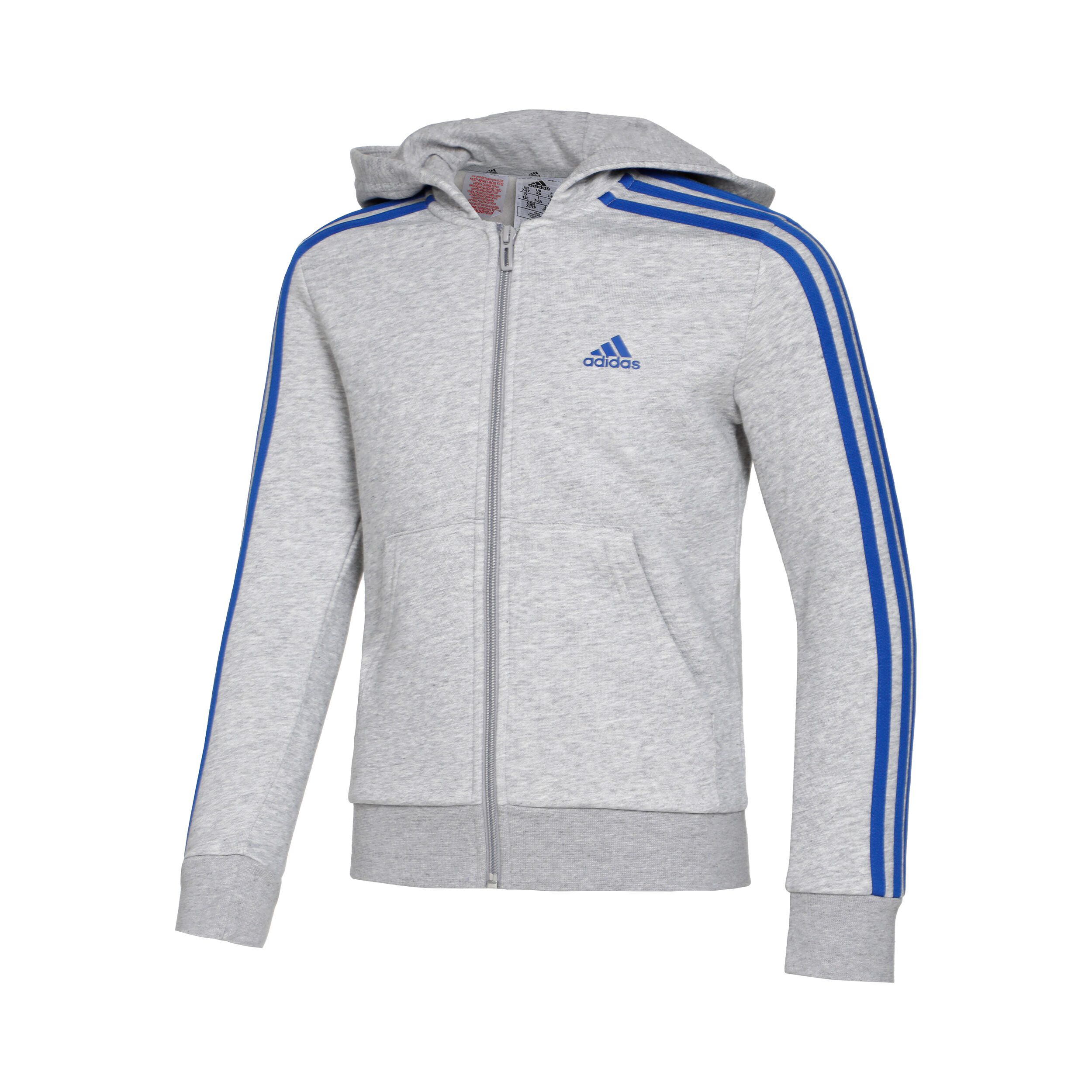 Boys grey adidas hoodie best sale