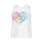 Lucky in Love Rockin Heart Tie Back Tank Girls