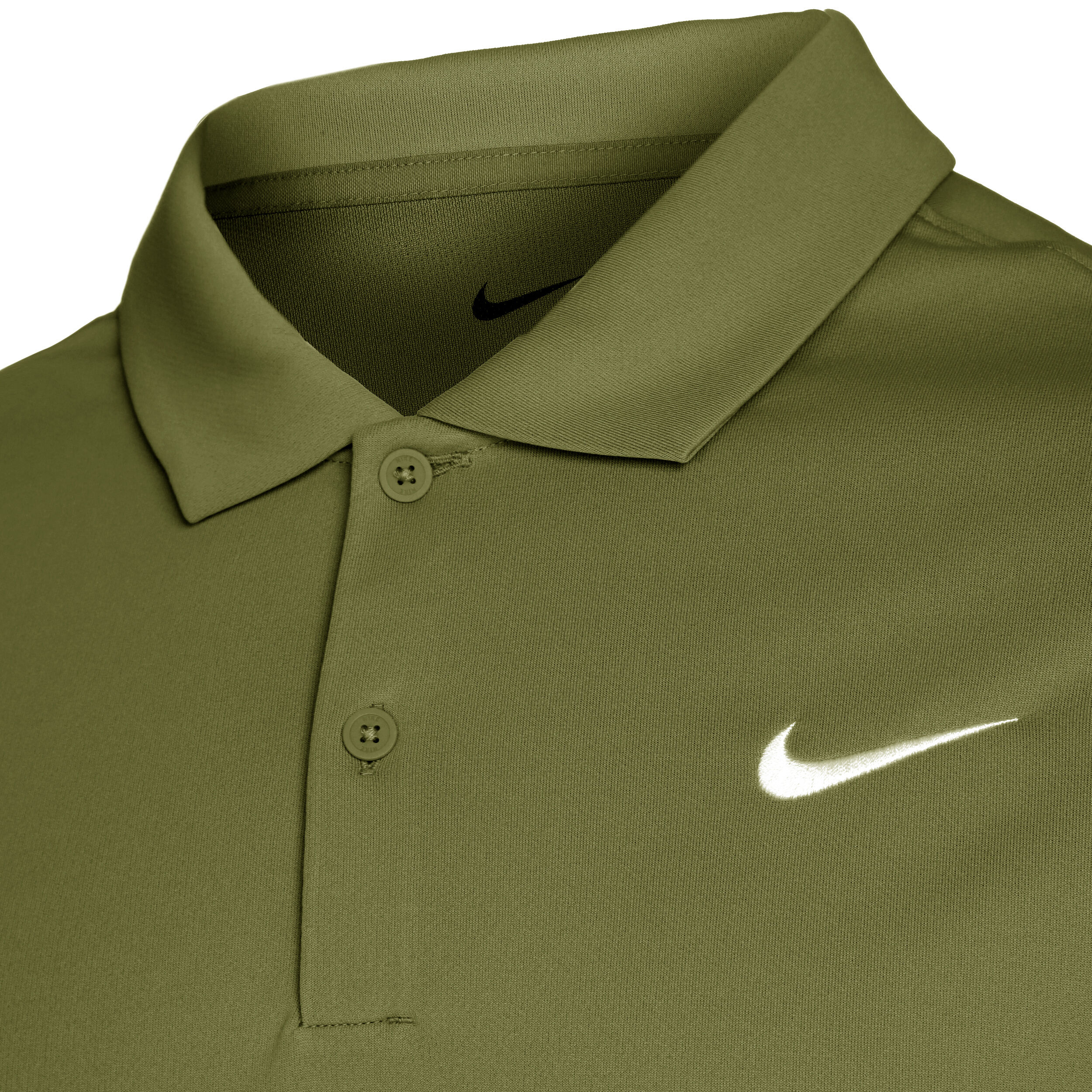 Buy Nike Court Dri Fit Solid Polo Men Green White online Padel