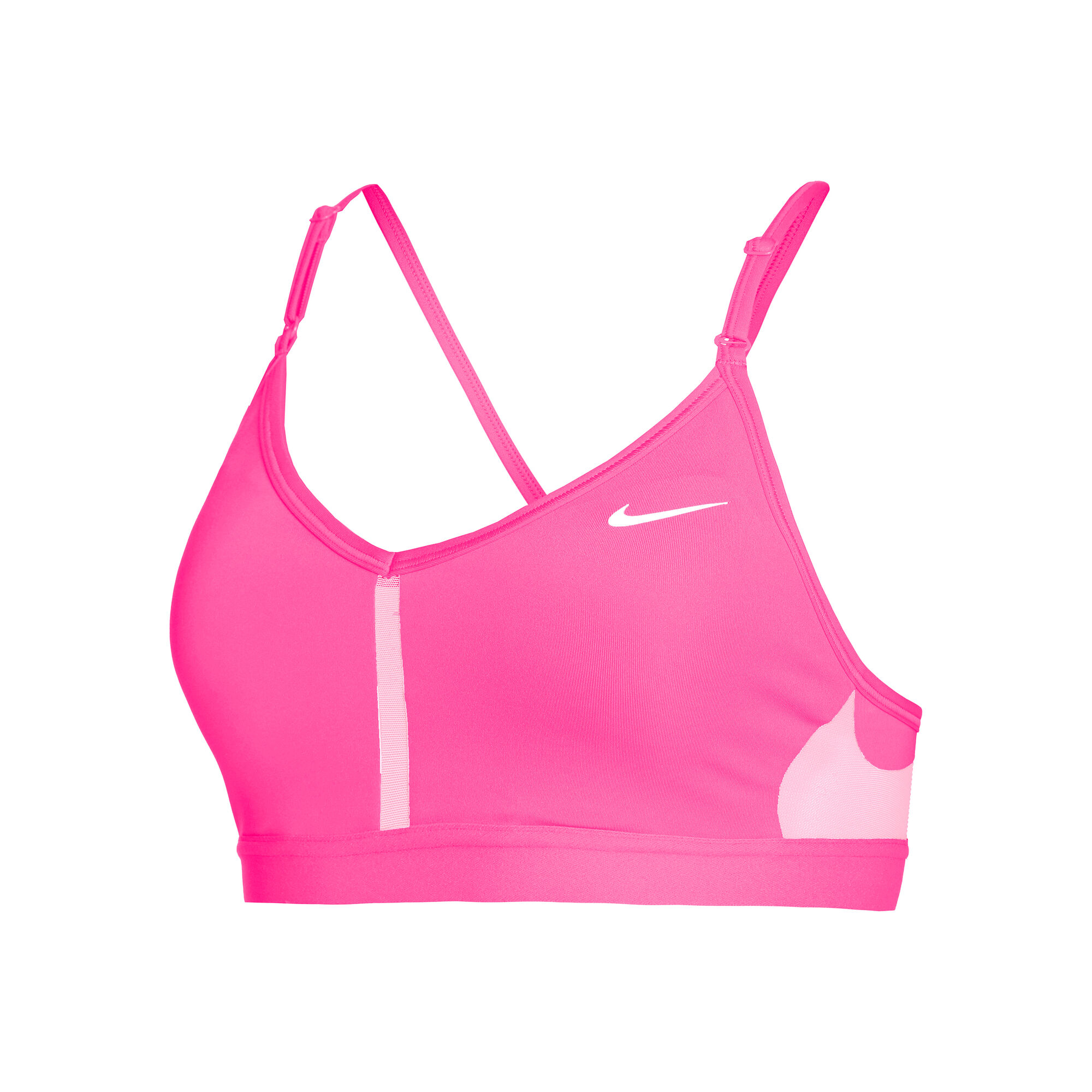 Nike Dri-Fit Indy V-Neck Sports Bras Women Pink, Pink Tennis-Point