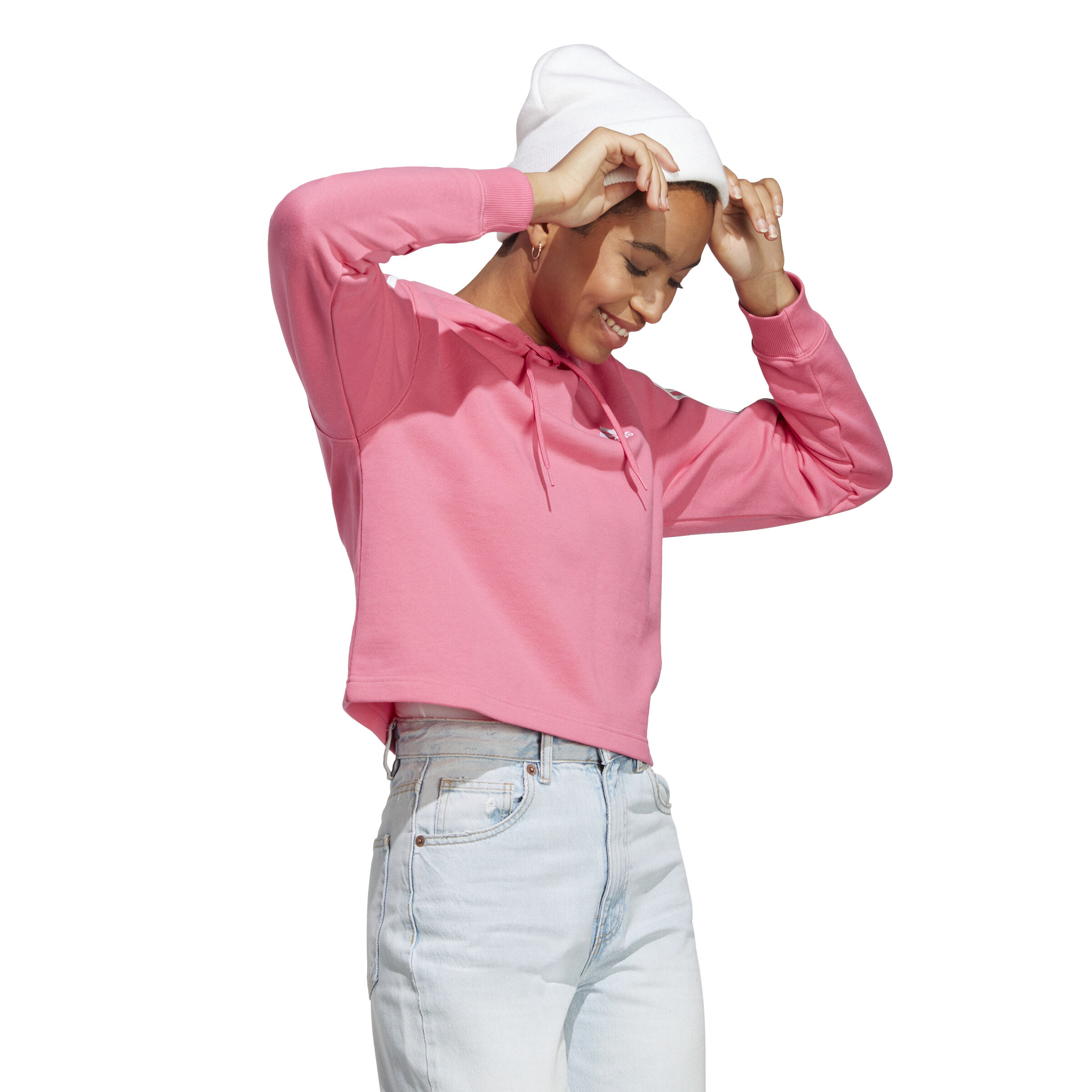 売れ筋商品|||アディダス カットソー トップス レディース Women's Essentials Small Logo French Terry Quarter Zip Top Clear Pink adidas Women's Essentials Small Logo French Terry Quarter