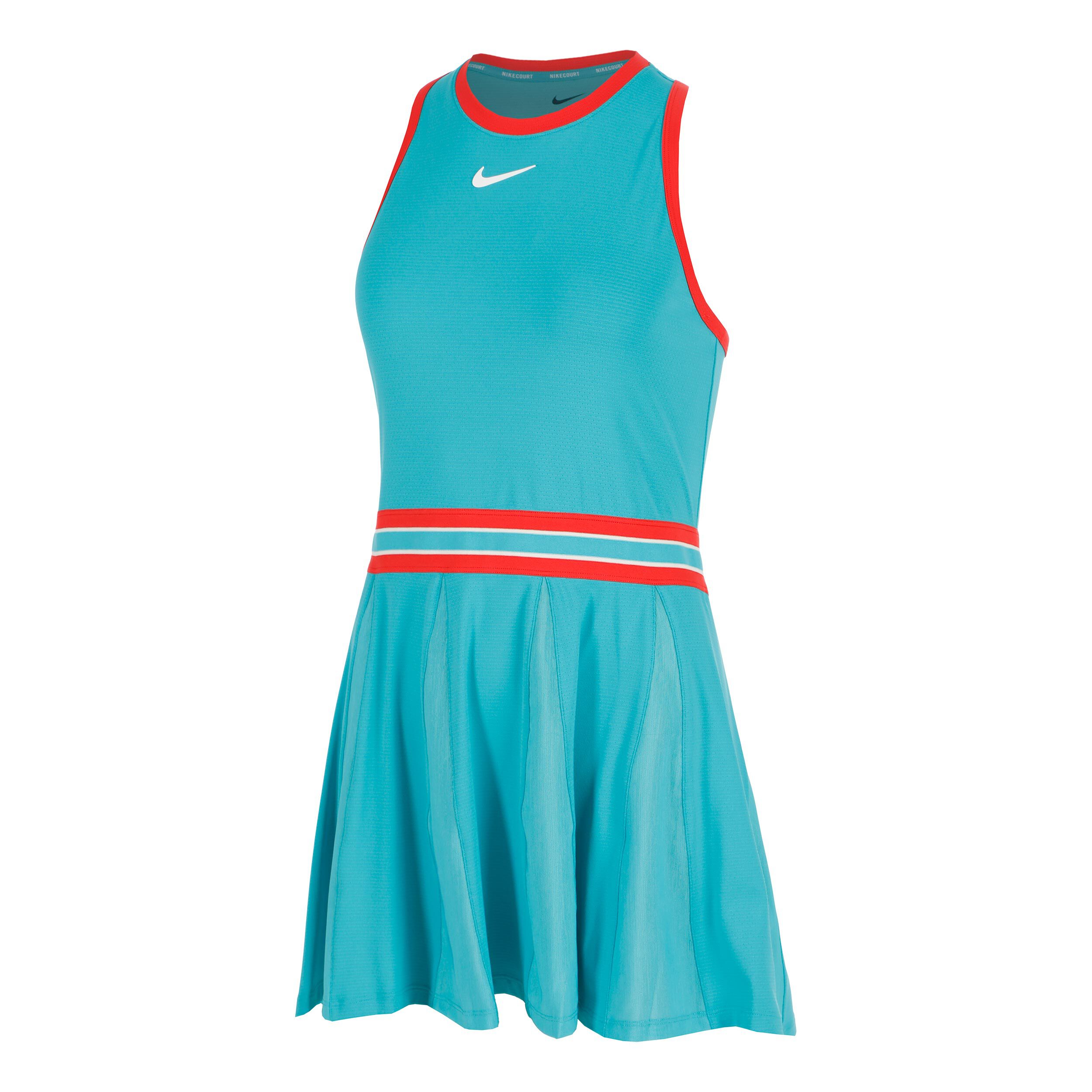 Nike Court Dri-FIT Slam Dress Women Turquoise, Red | Tennis