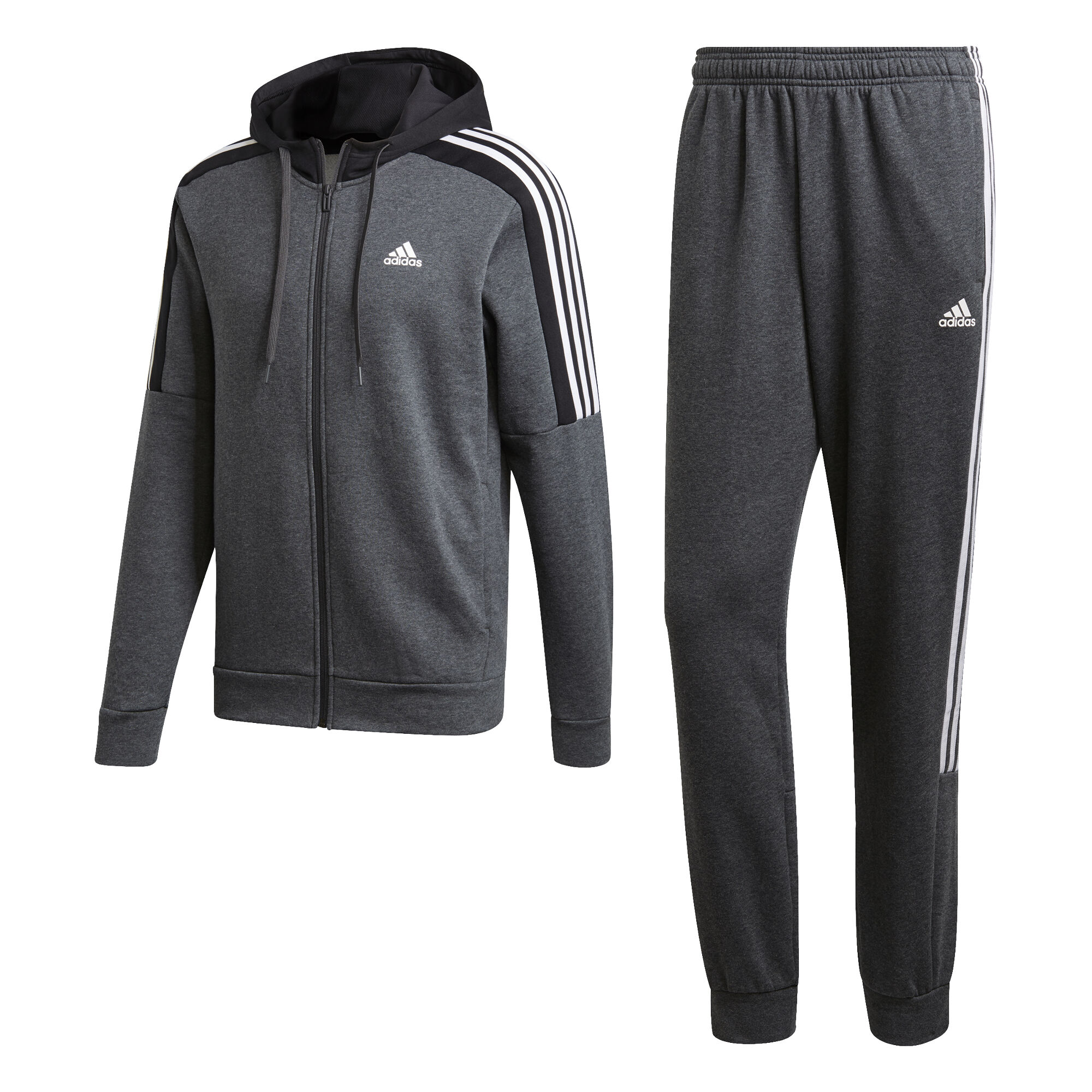 Grey adidas tracksuit cheap
