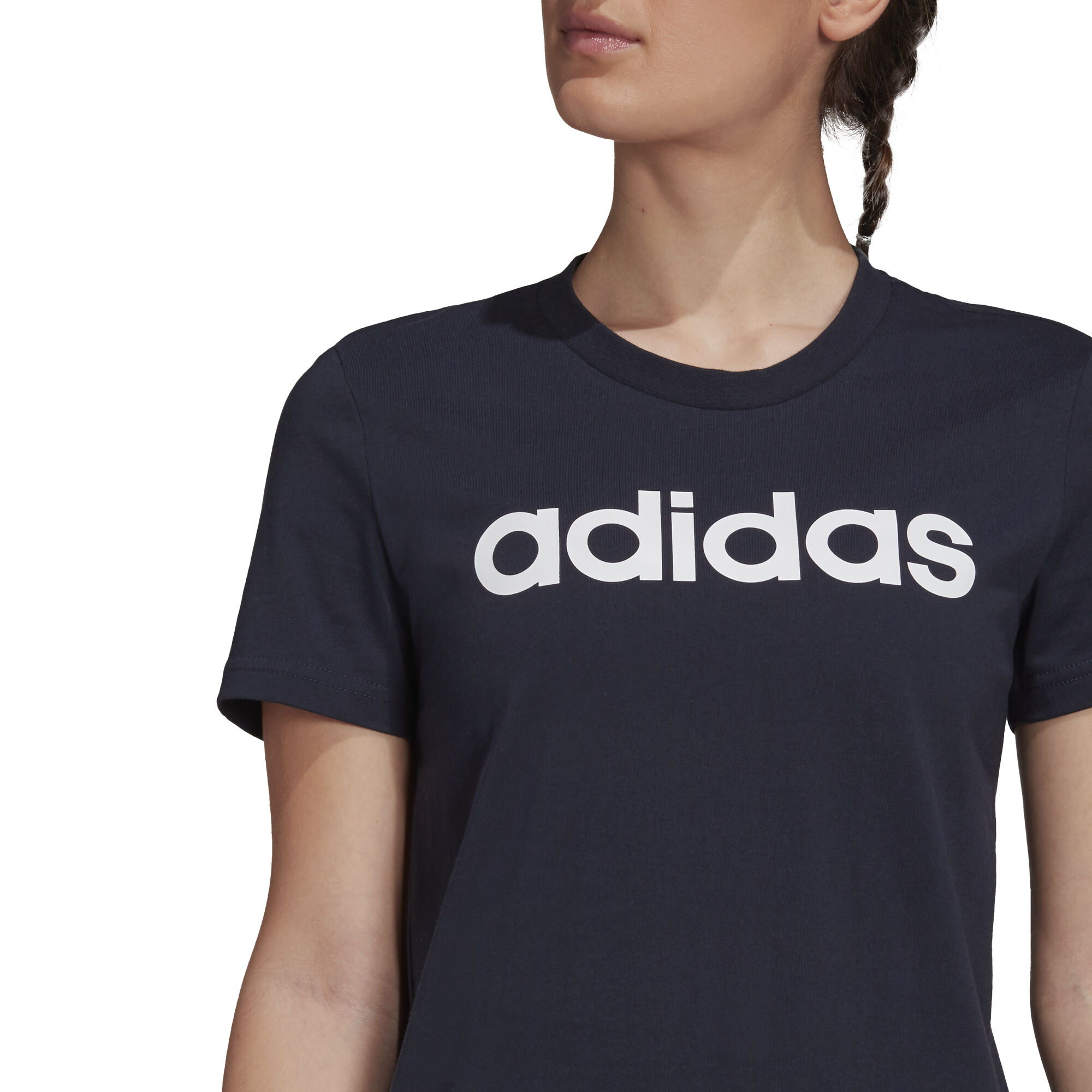 Adidas linear tee best sale
