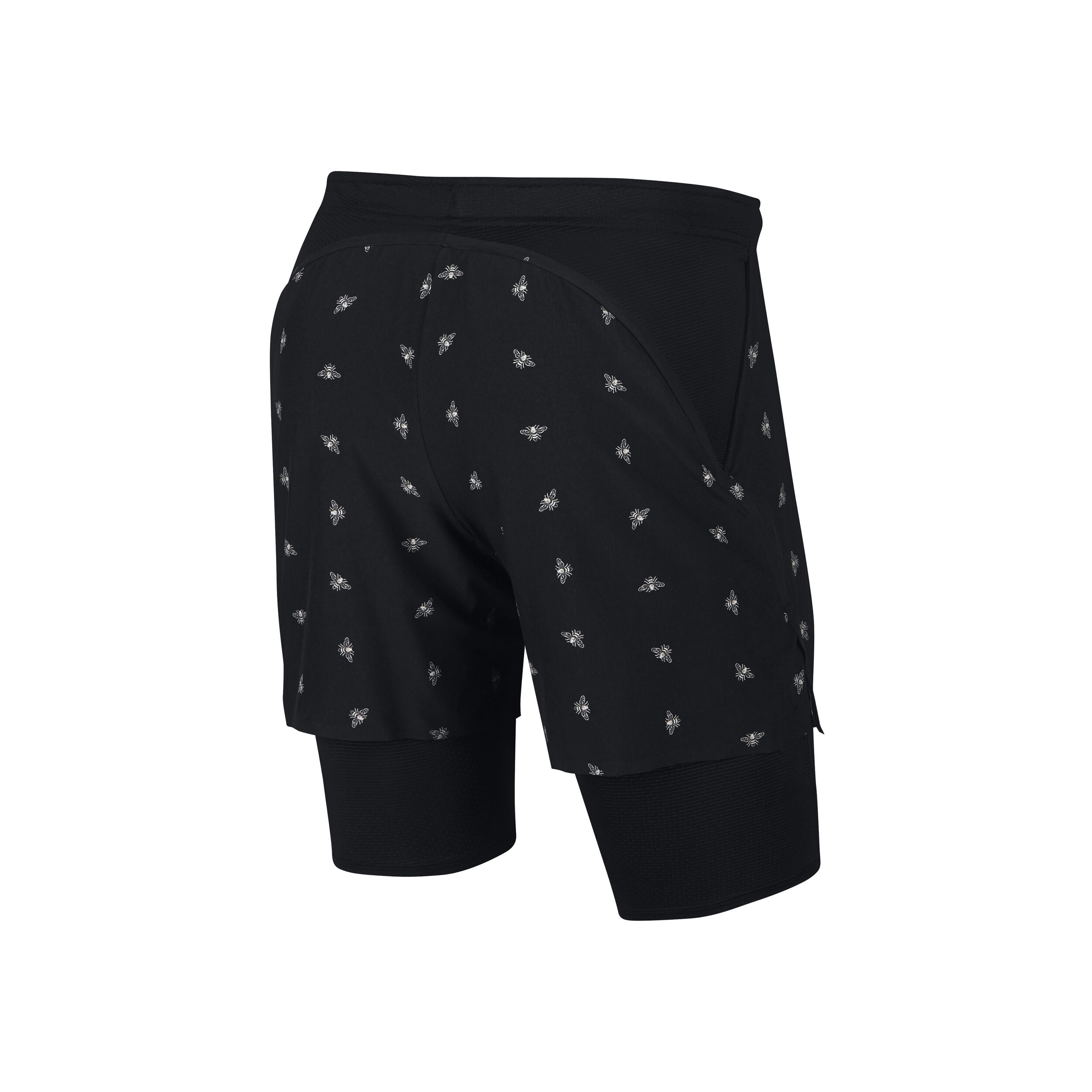 超希少 フェデラー着用NIKE 9Inch Court Flex Ace Nike Court Flex Ace Pro Shorts Men Black, White | Tennis-Point