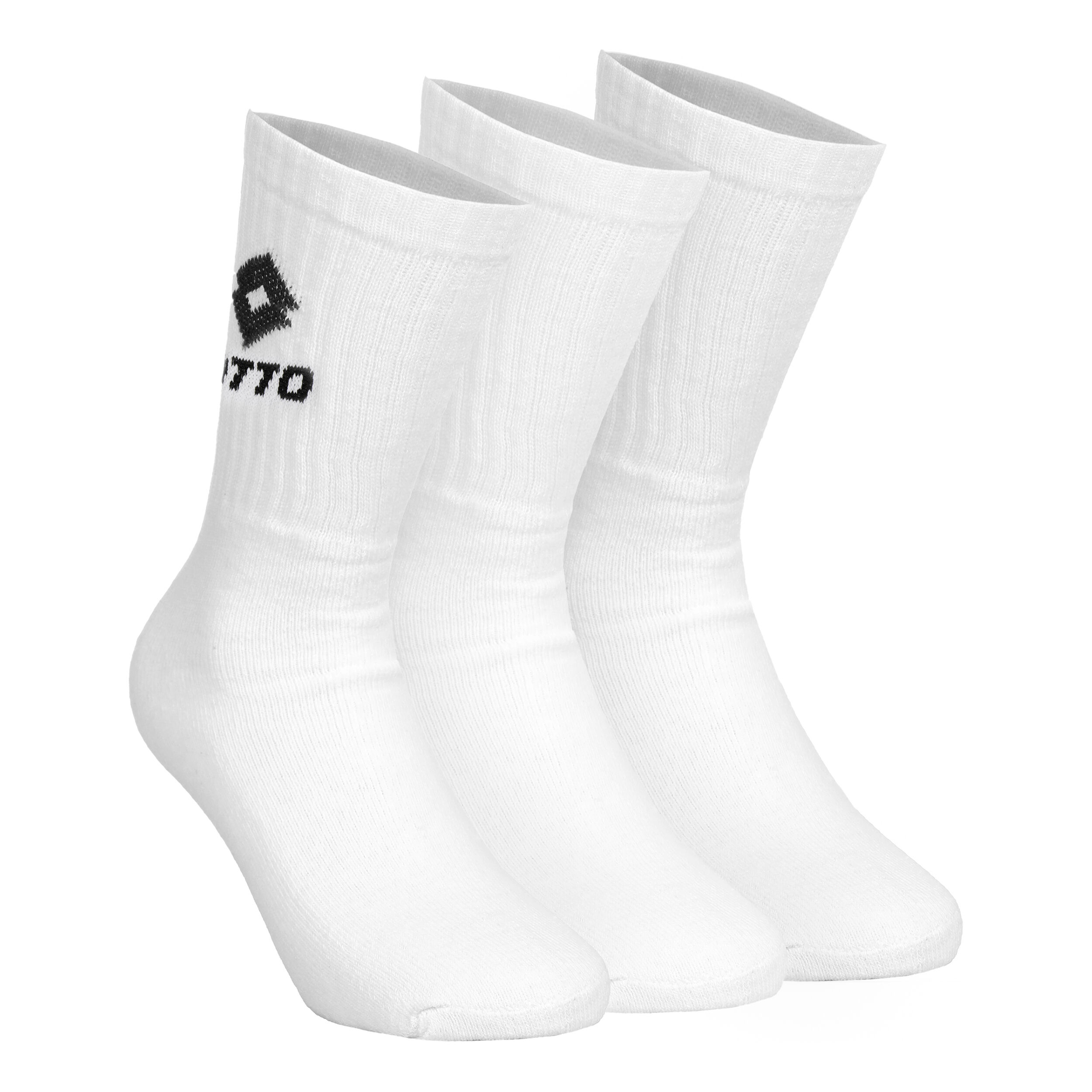 Buy Lotto Tennis Socks 3 Pack White online Padel Point COM
