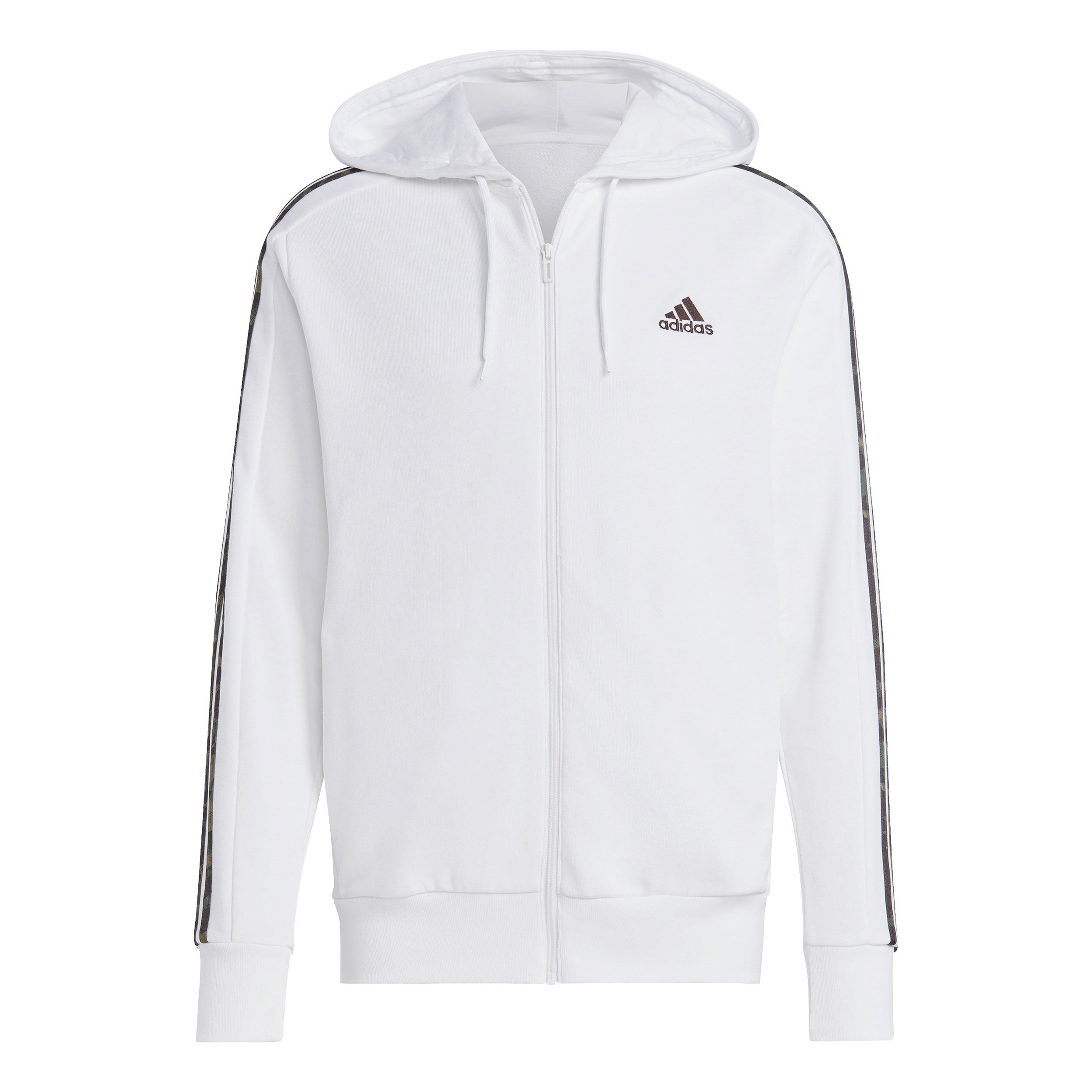 Adidas white zip hoodie shop