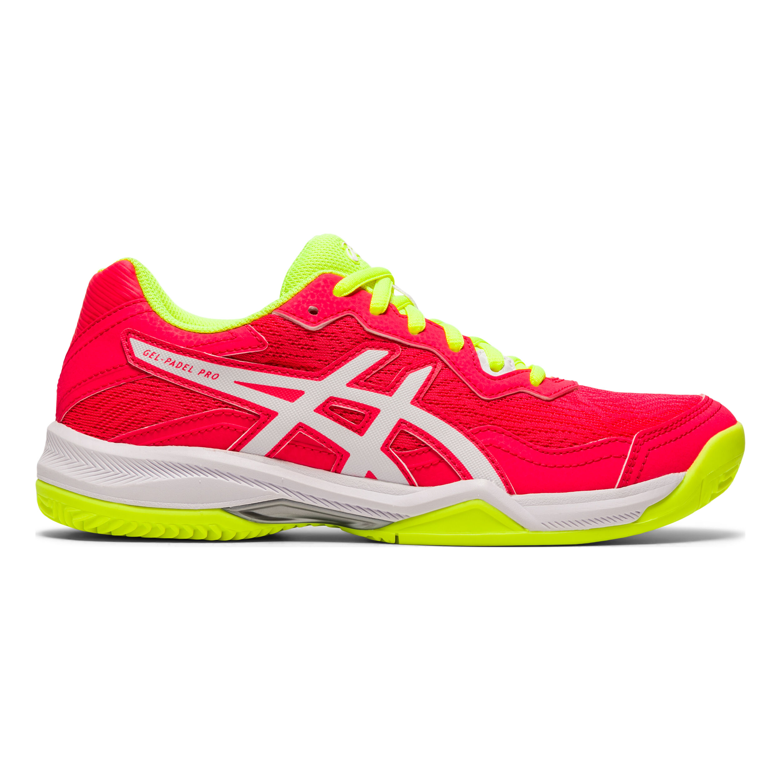 Gel Padel Pro 4 Padel Shoe Women Neon Orange Neon Yellow