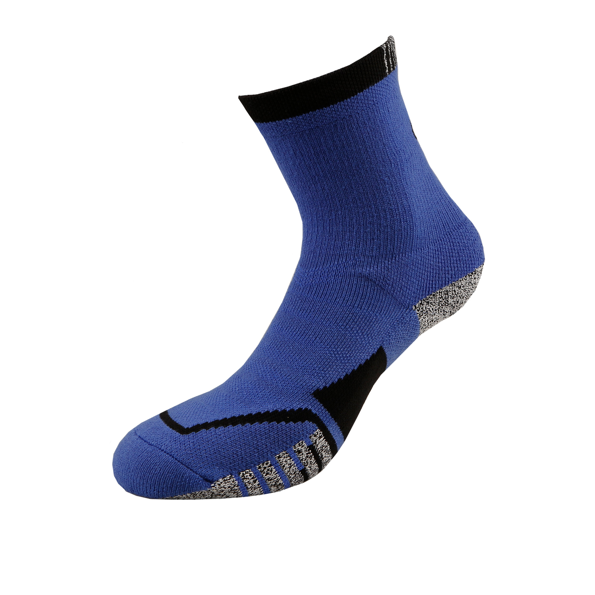 Grip Elite Crew Tennis Socks Blue Black