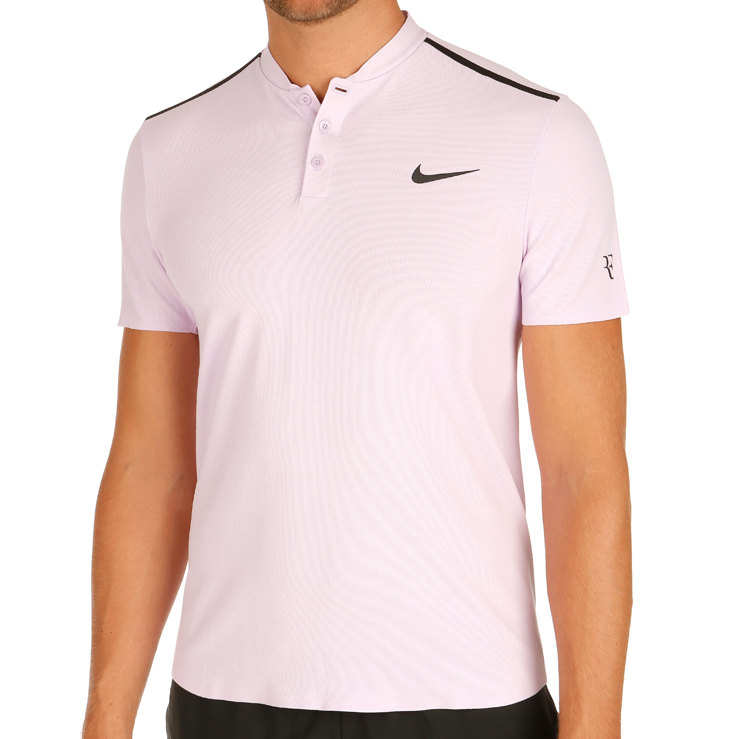 Court Advantage Roger Federer Polo Men Lilac Black