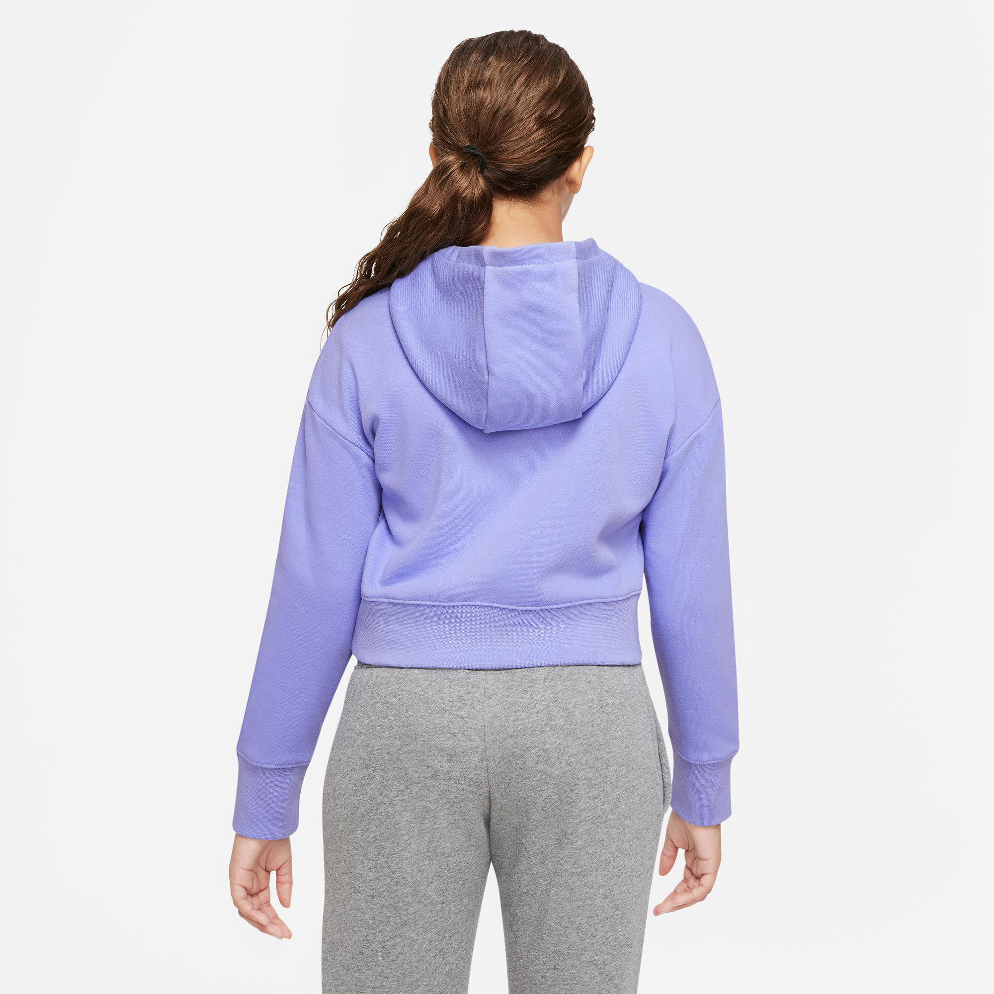Purple nike sales cropped hoodie