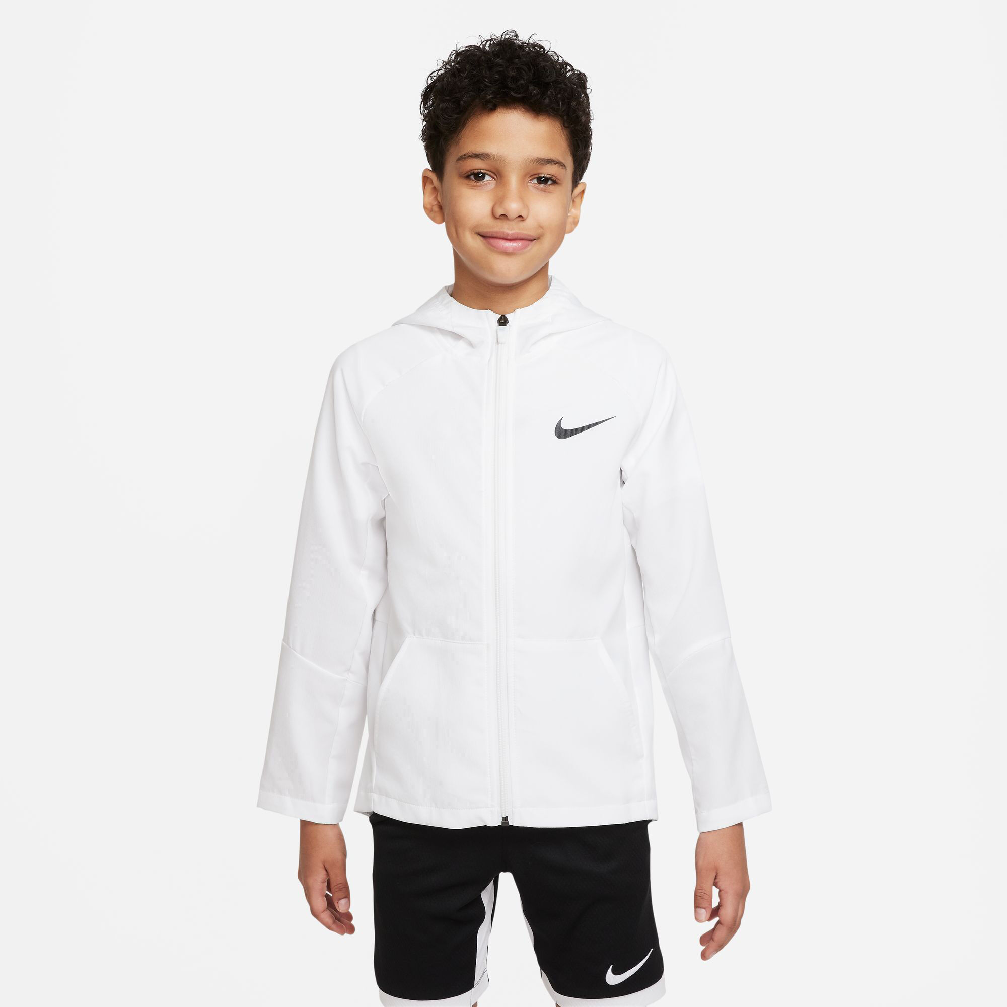 White nike jacket boys sales