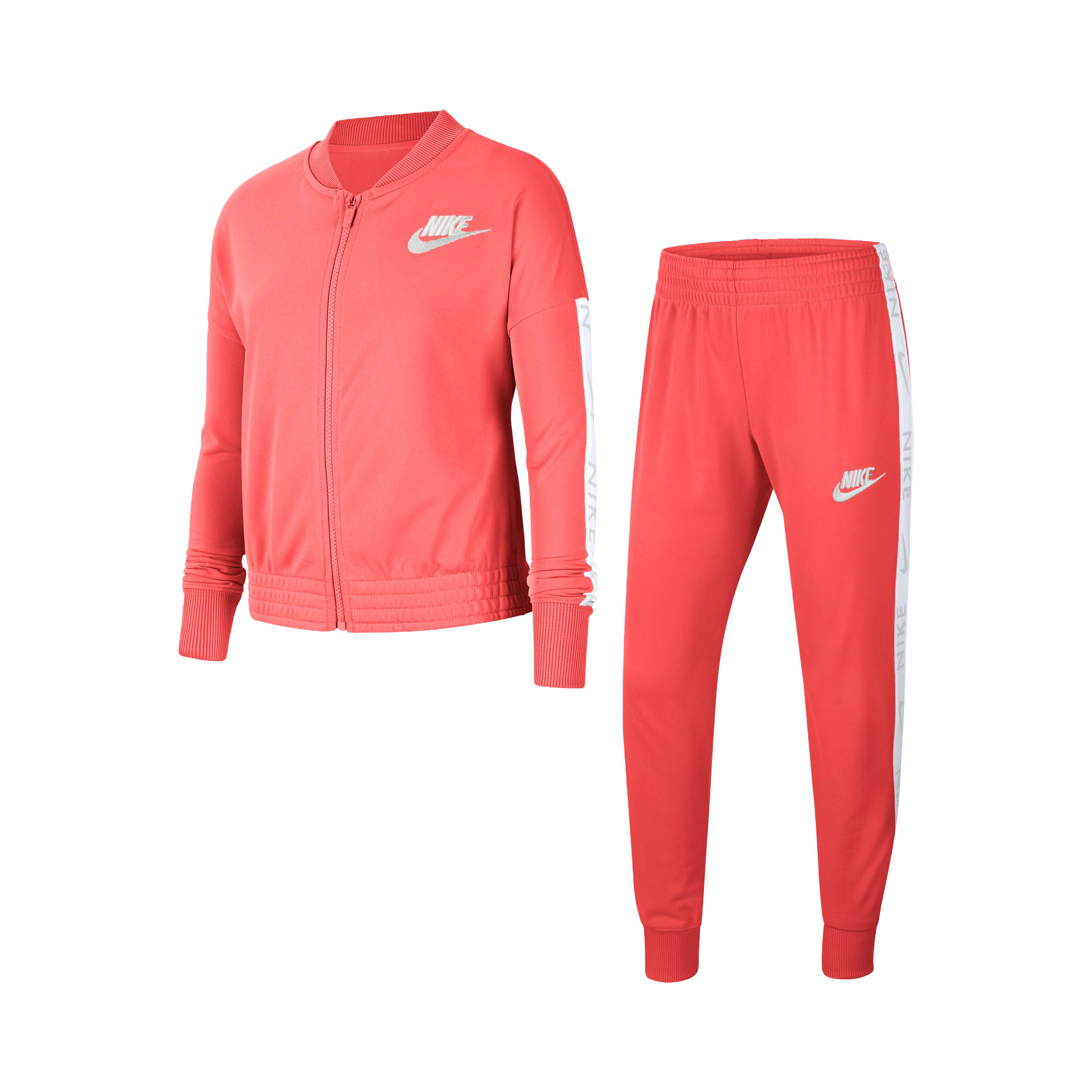 Sportswear Tracksuit Girls Coral White