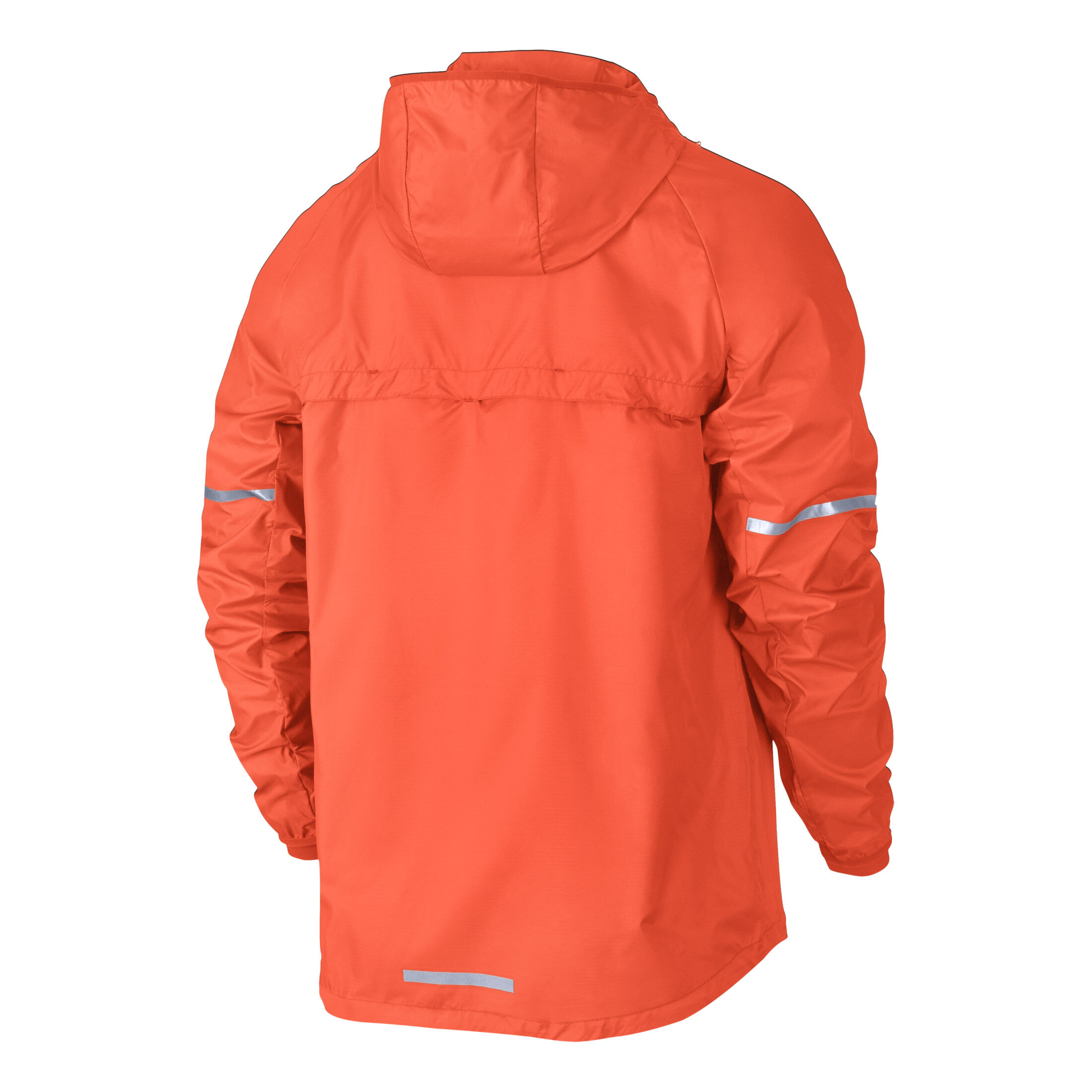 Shield Running Jacket Men Orange Silver