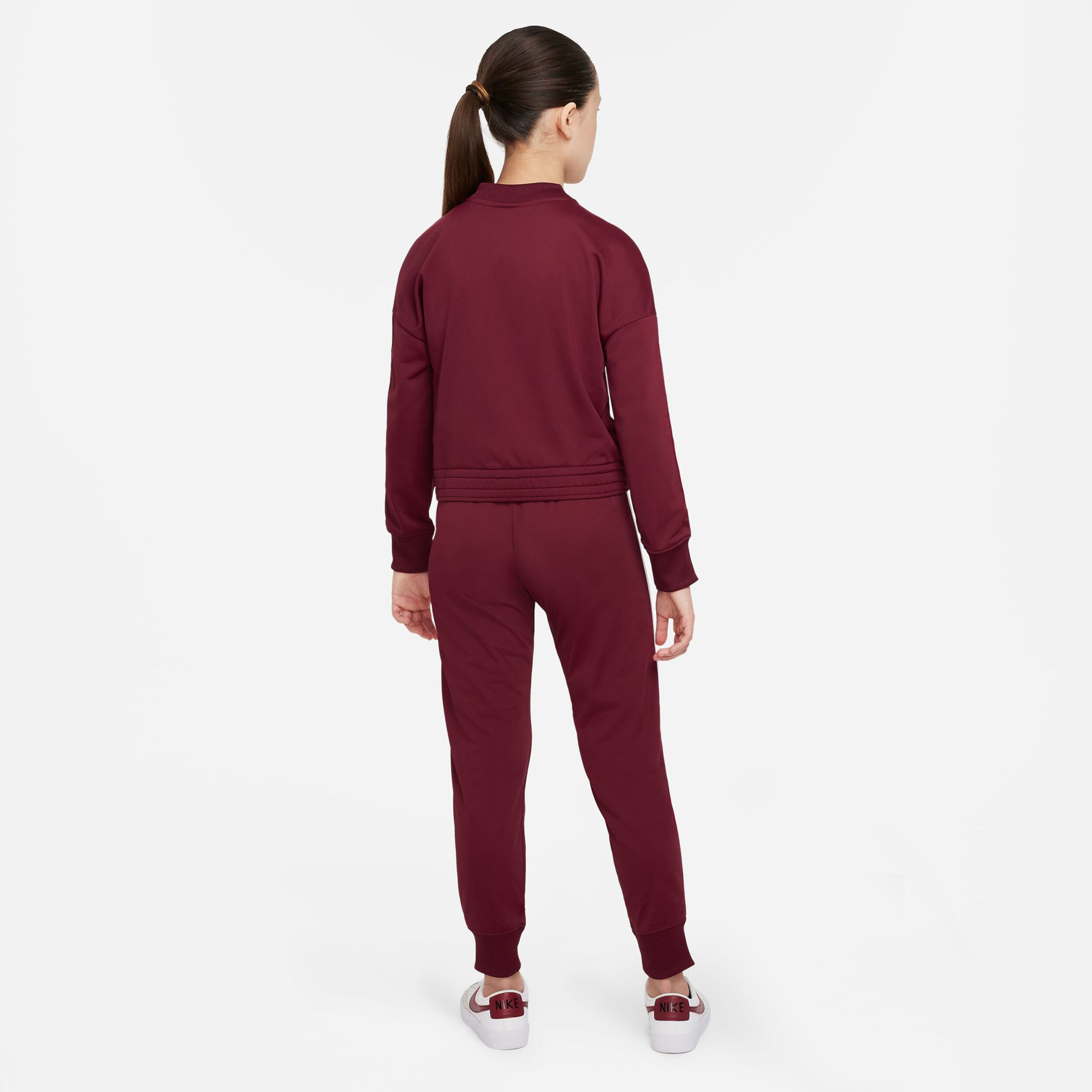 Burgundy nike store tracksuit womens