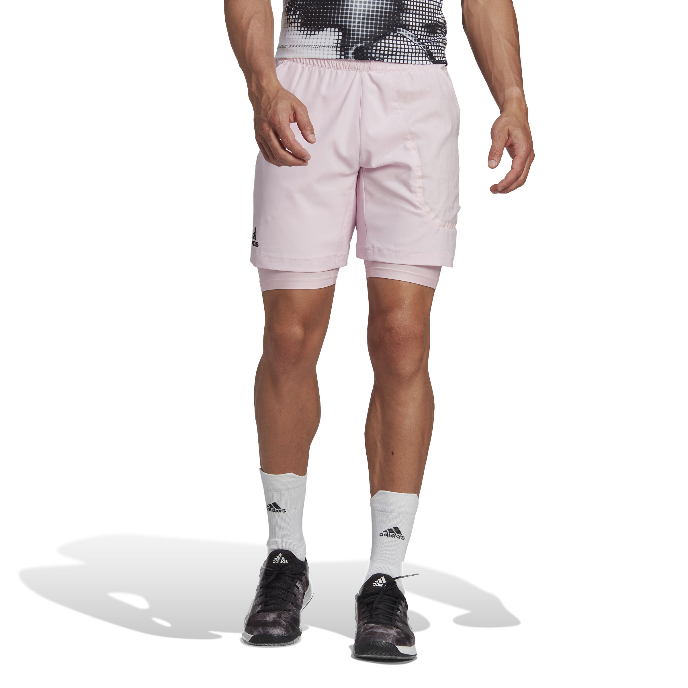 Mens pink adidas shorts hot sale