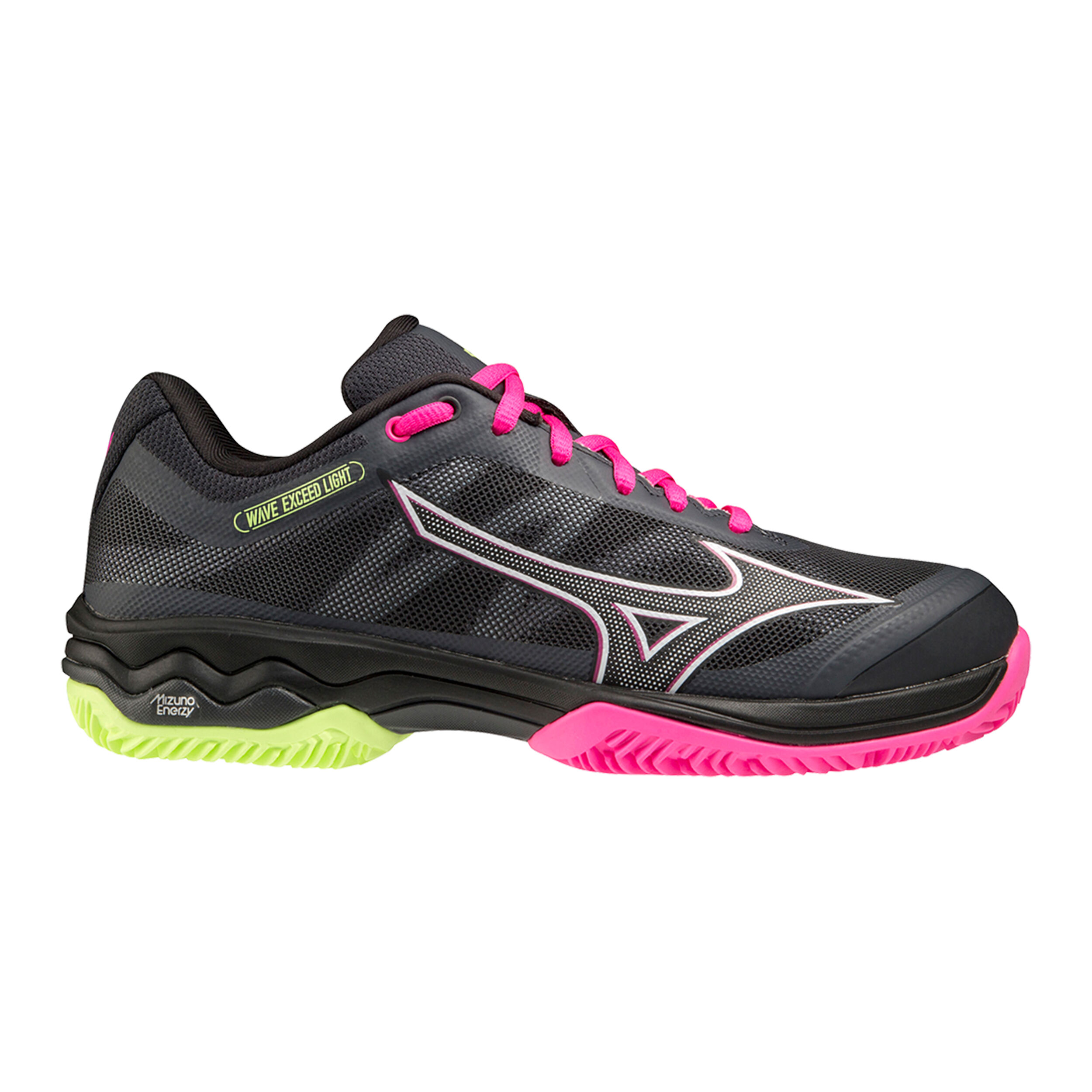 Mizuno black and pink volleyball shoes store
