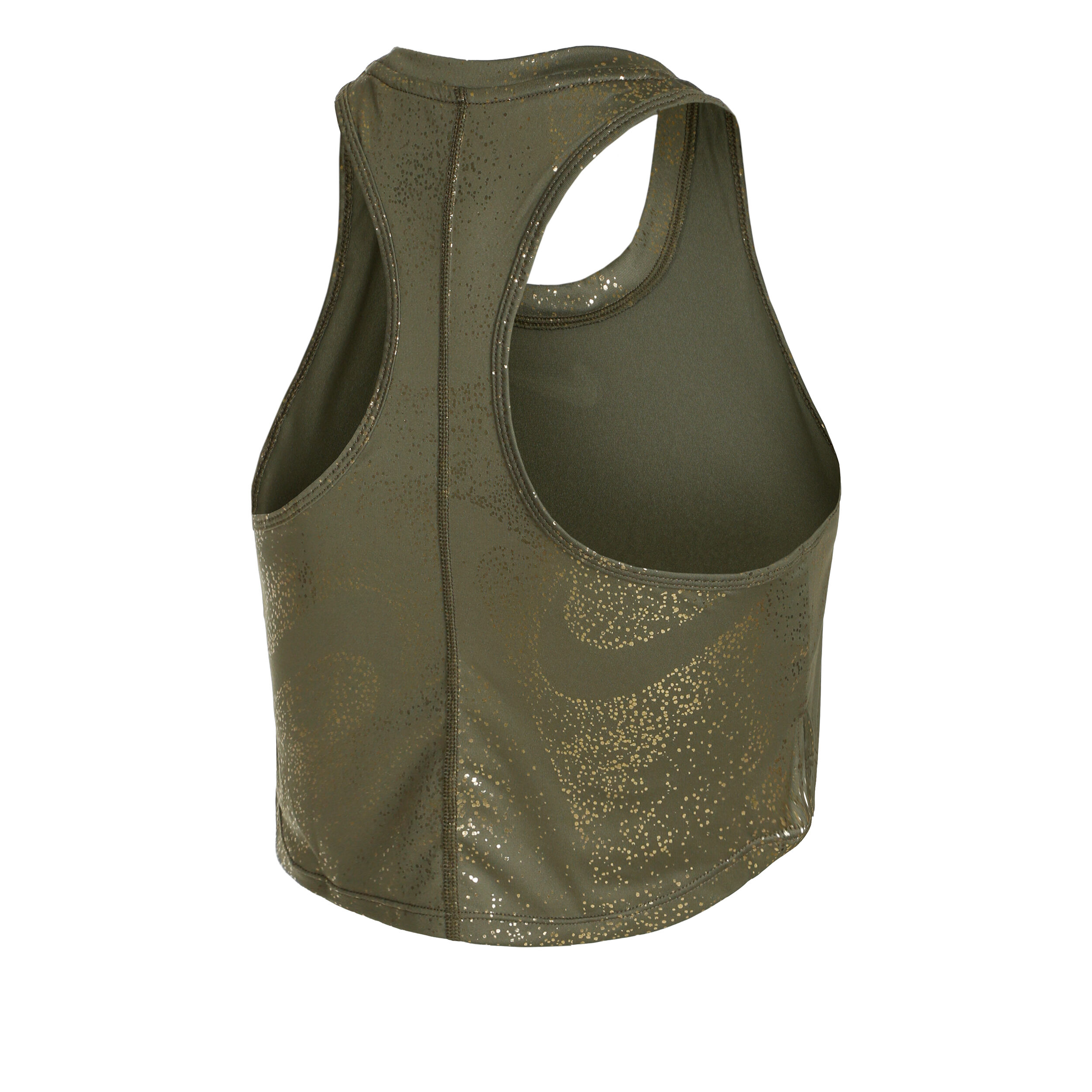 Dri Fit One All Over Print Tank Top Women Olive Gold