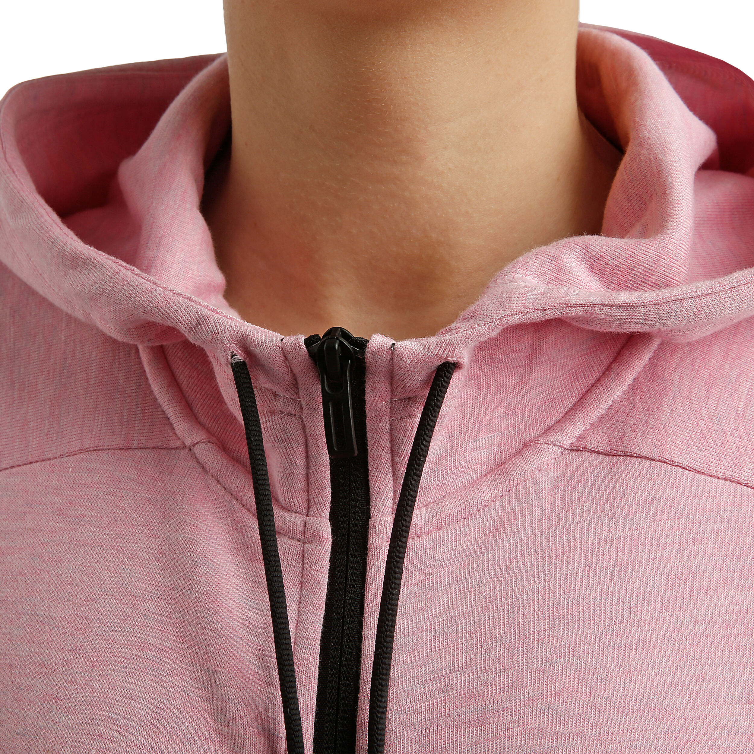 ID Stadium Zip Hoodie Women Pink Black