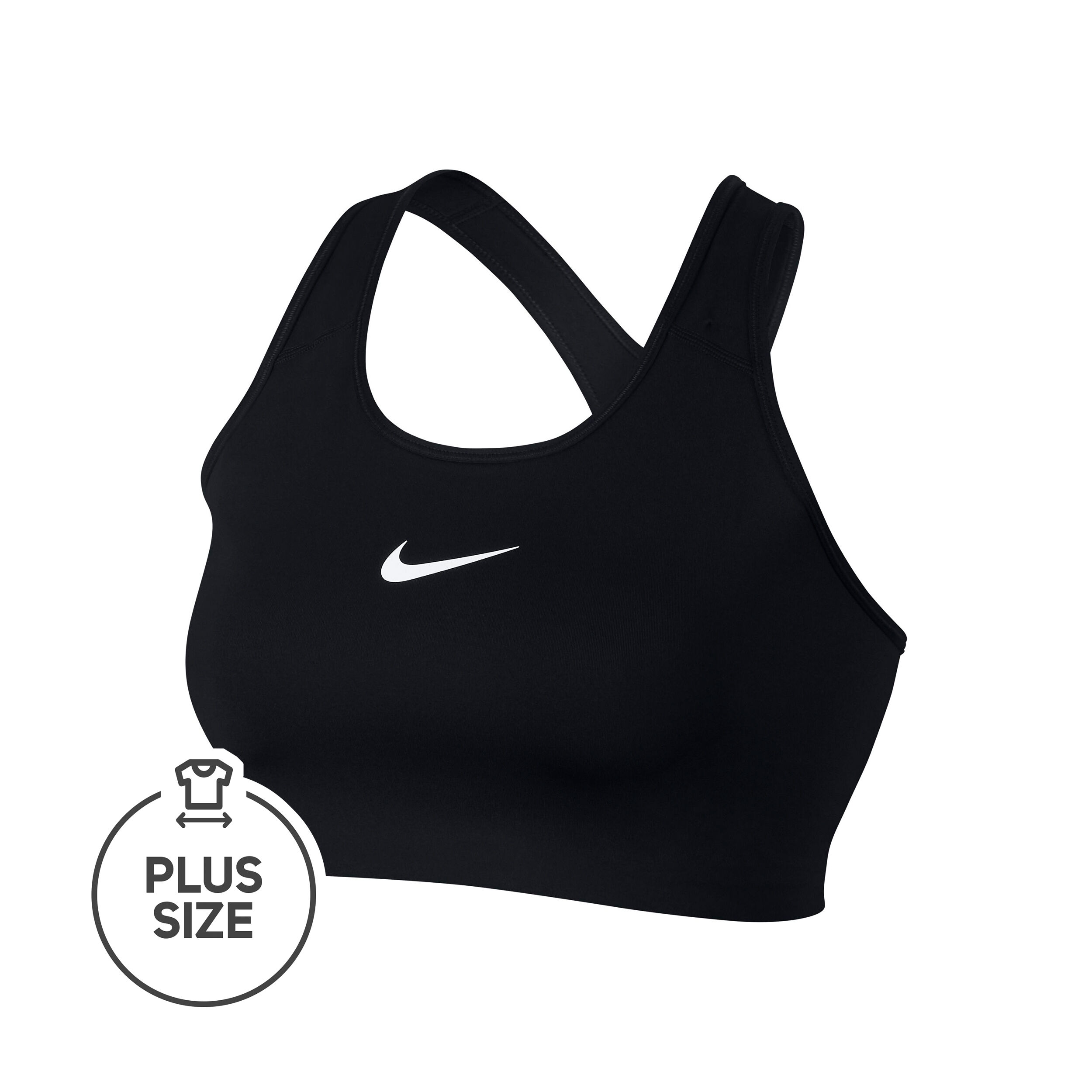 Buy Nike Swoosh Plus Size Sports Bras Women Black, White