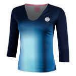 BIDI BADU Clothing BIDI BADU Spectrum V-Neck Long Sleeve Women-Dark Blue,Light Blue