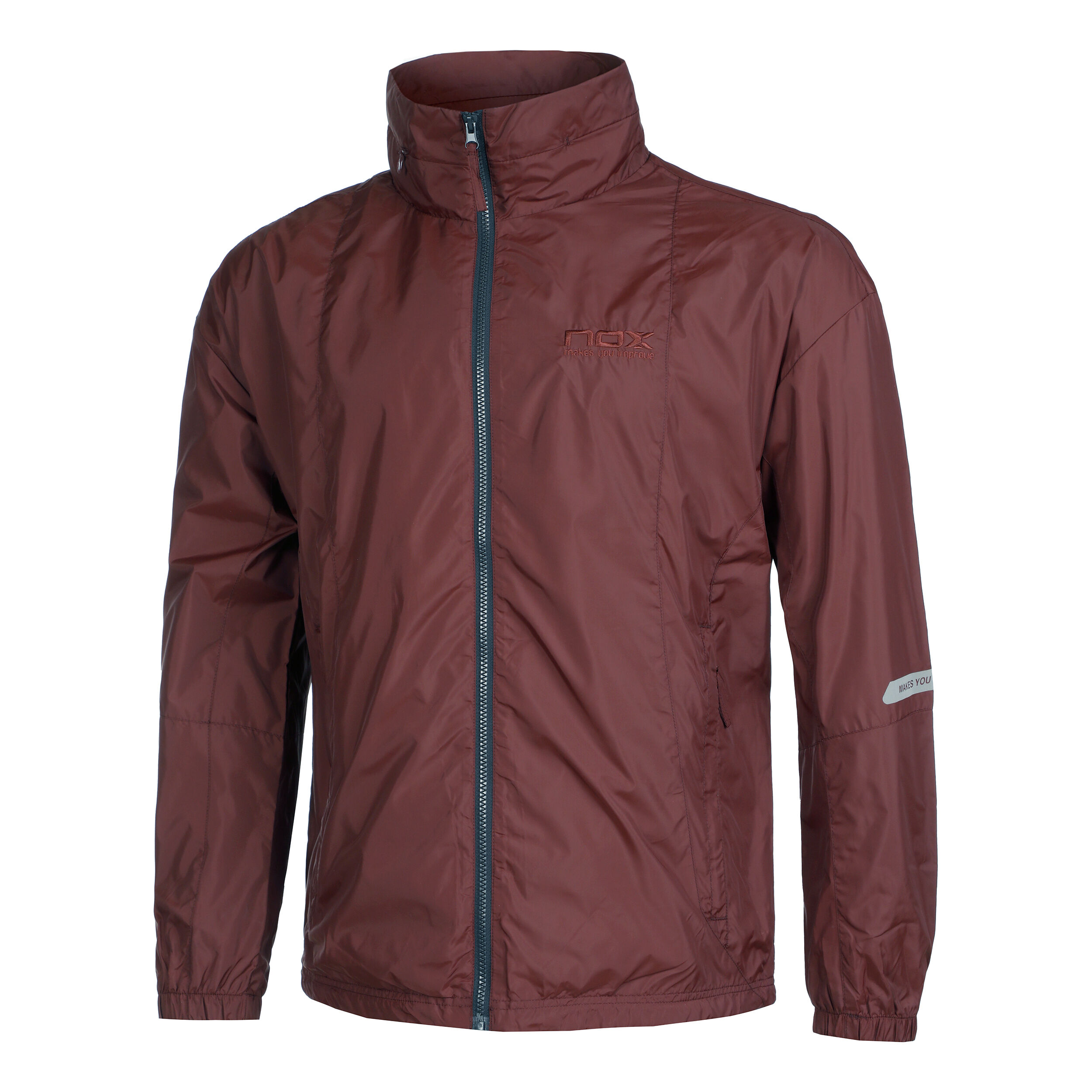 Windbreaker Training Jacket Men Dark Red