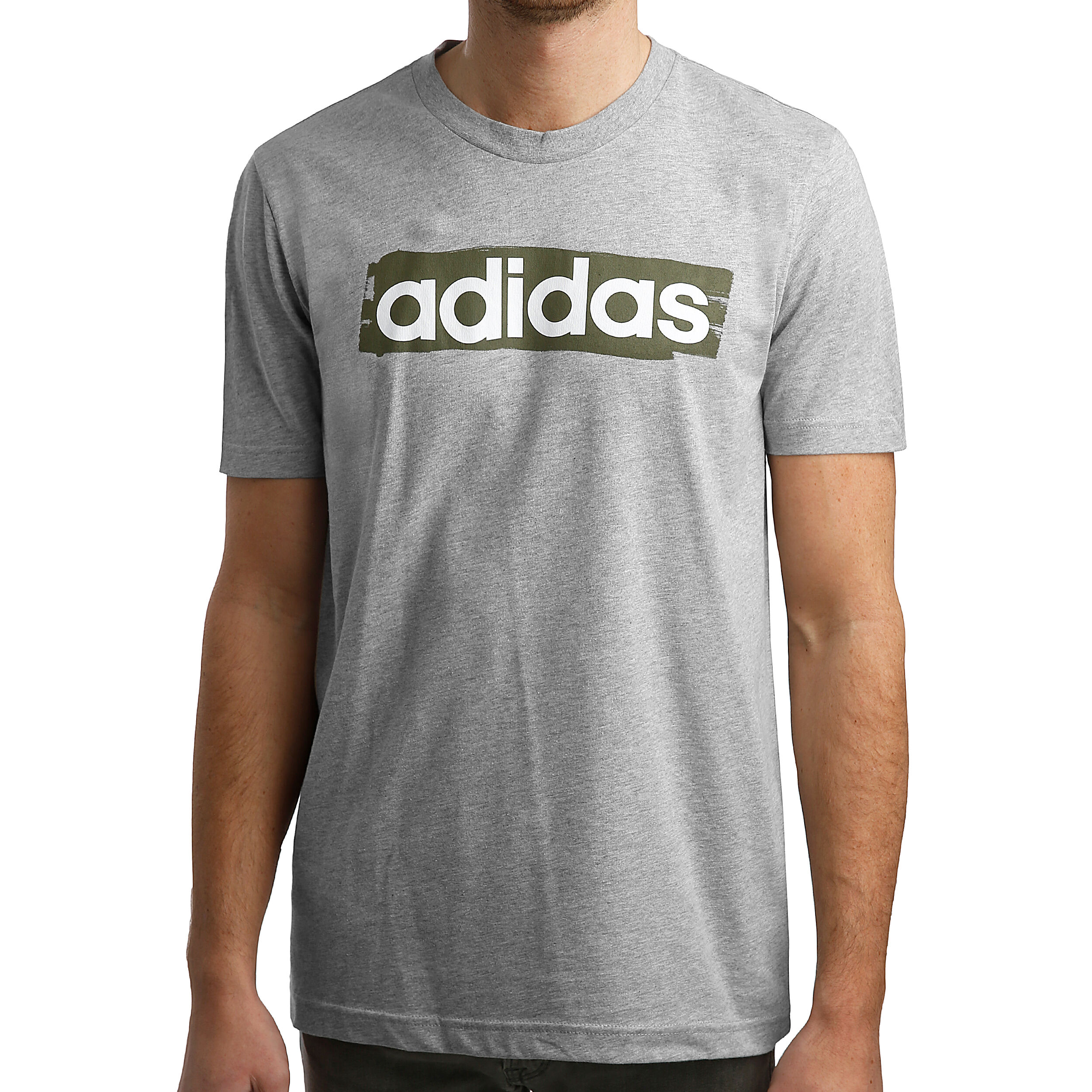 Adidas essentials linear best sale tee