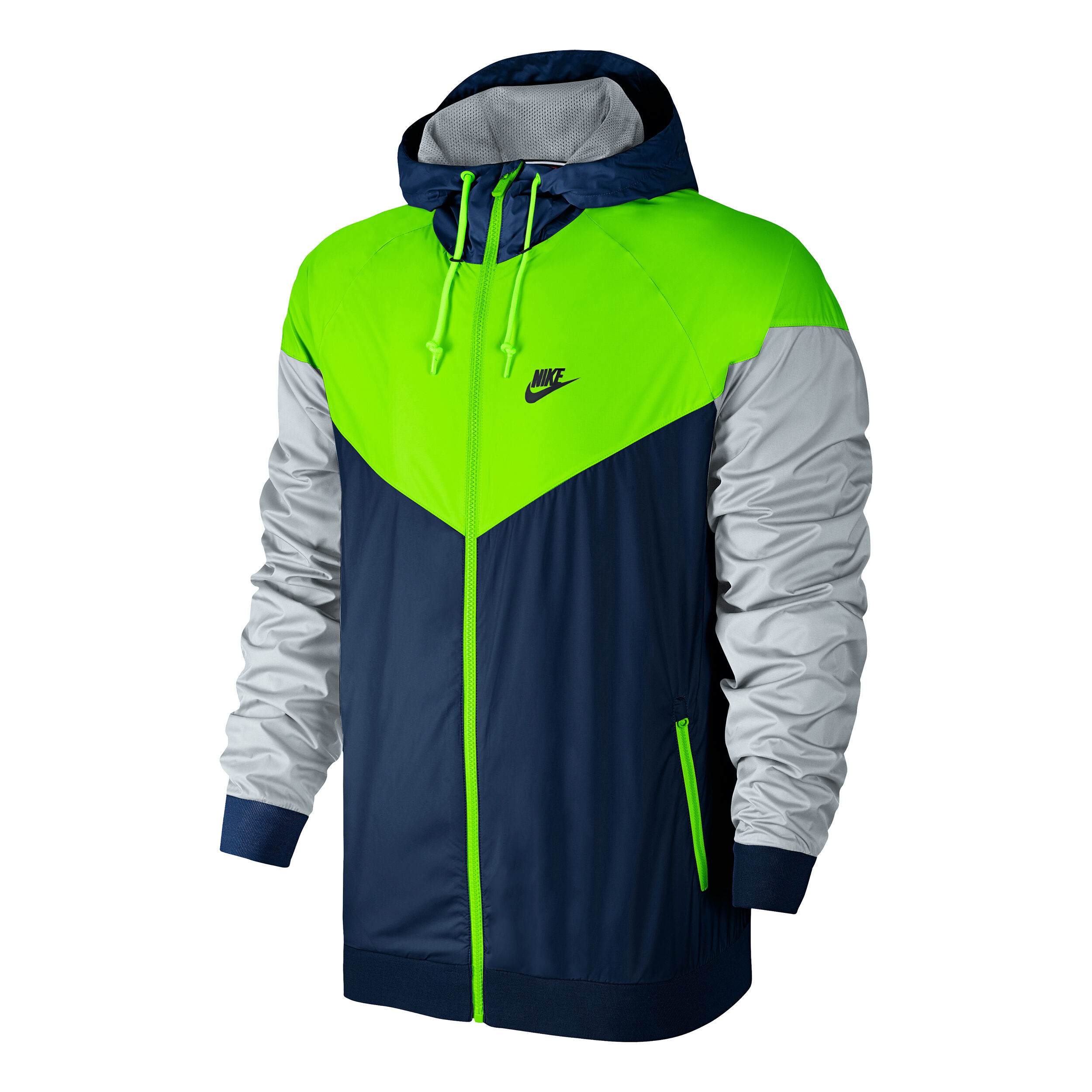 Blue and best sale green nike windbreaker