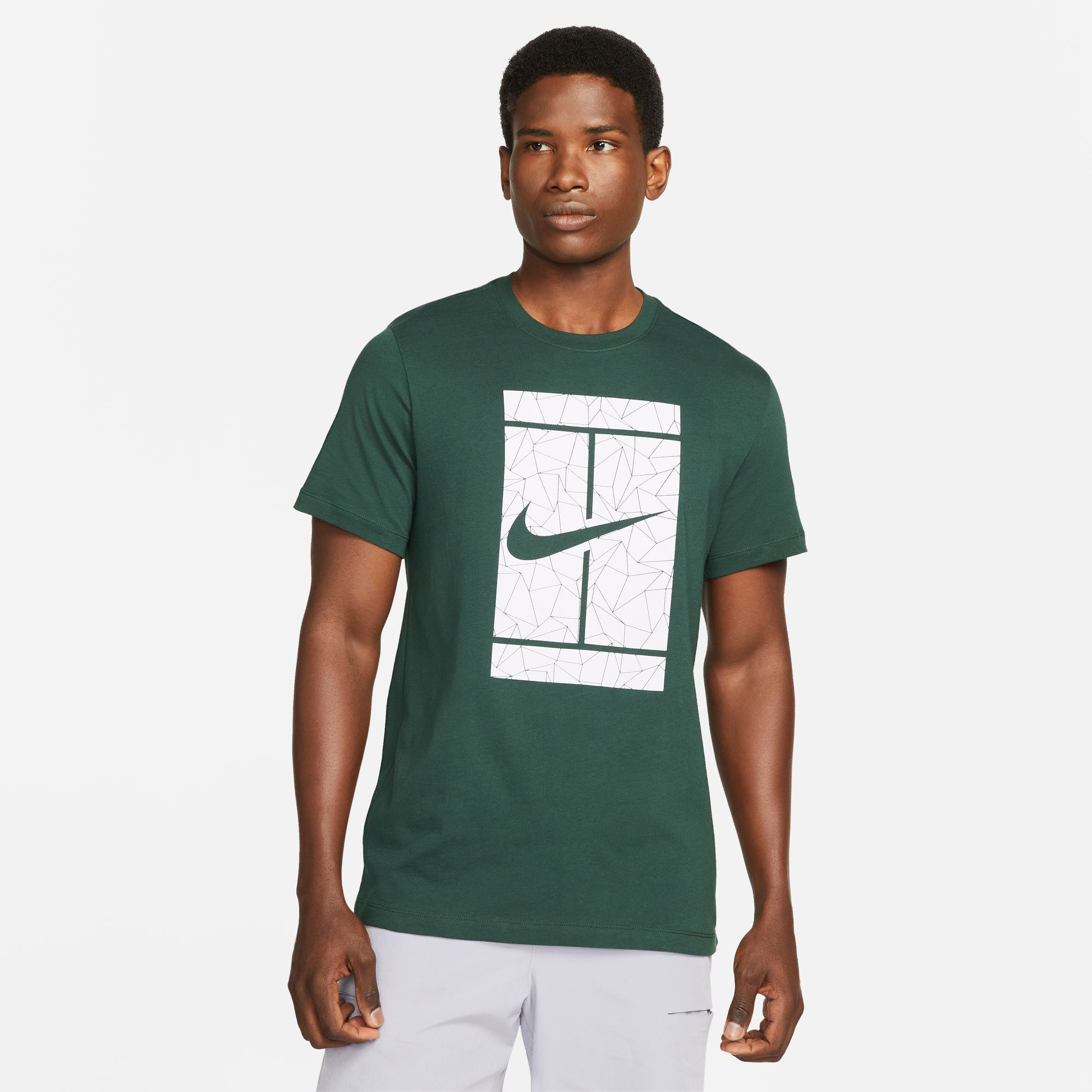 Tee shirt 2025 homme court
